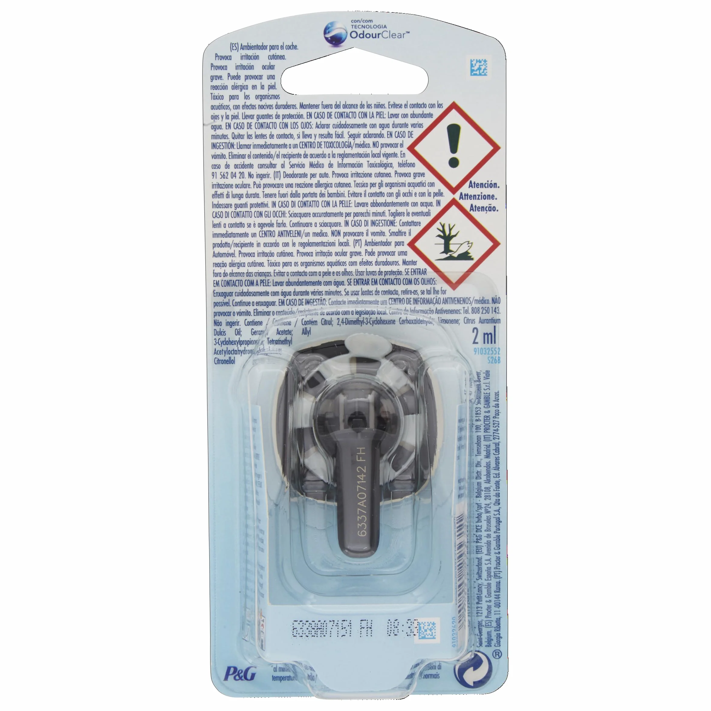 Ambi Pur Car Air Freshener Anti Tobacco Agrumi
