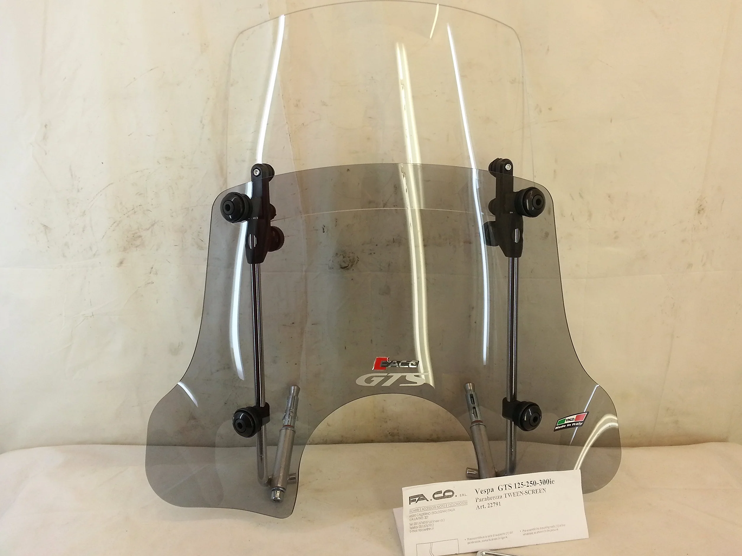 Szyba przednia VESPA GTS 125 ie 250ie 300ie twin-scree