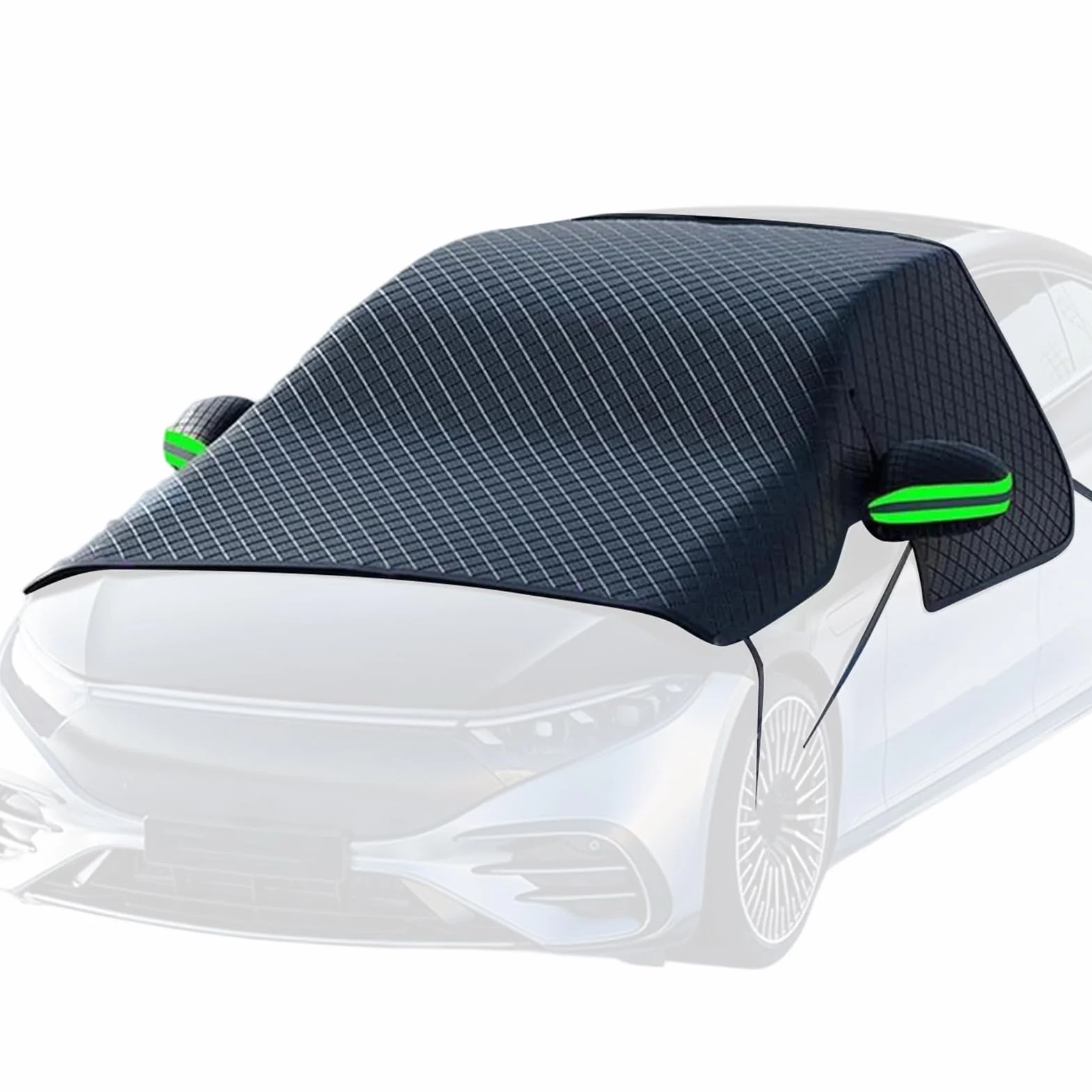 Snow Windshield Cover - Heavy Duty Waterproof, Weatherproof Car Snow Windshield Cover, Universal Size Fit, Polyester Material, Vehicle Frost Water Rain Protection, Winter Accessories Outdoor
