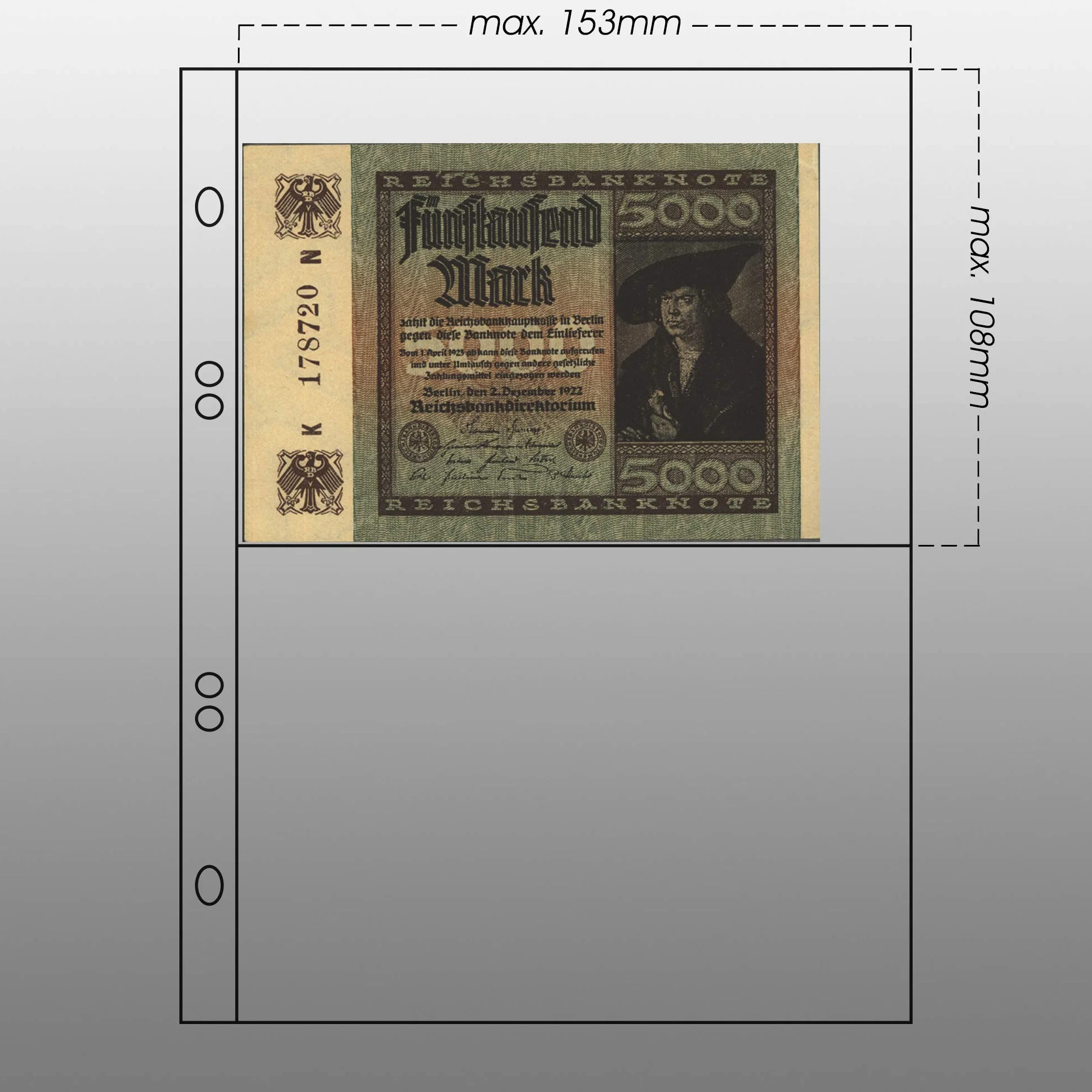 Prophila etui na kartki pocztowe 100 sztuk