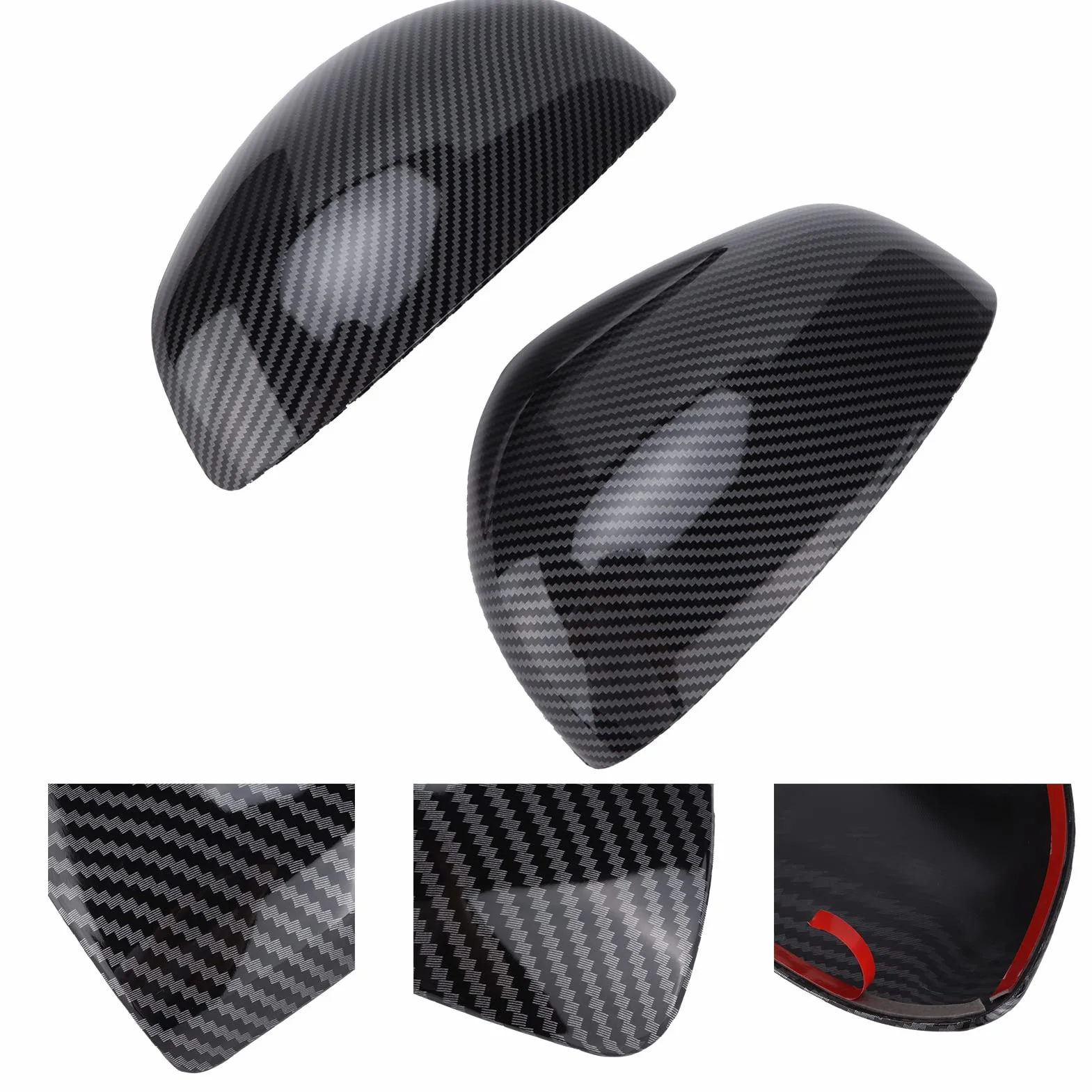 Fydun Lusterka Boczne Smart Fortwo Forfour 453 2015-2021 Styl Włókno Węglowe