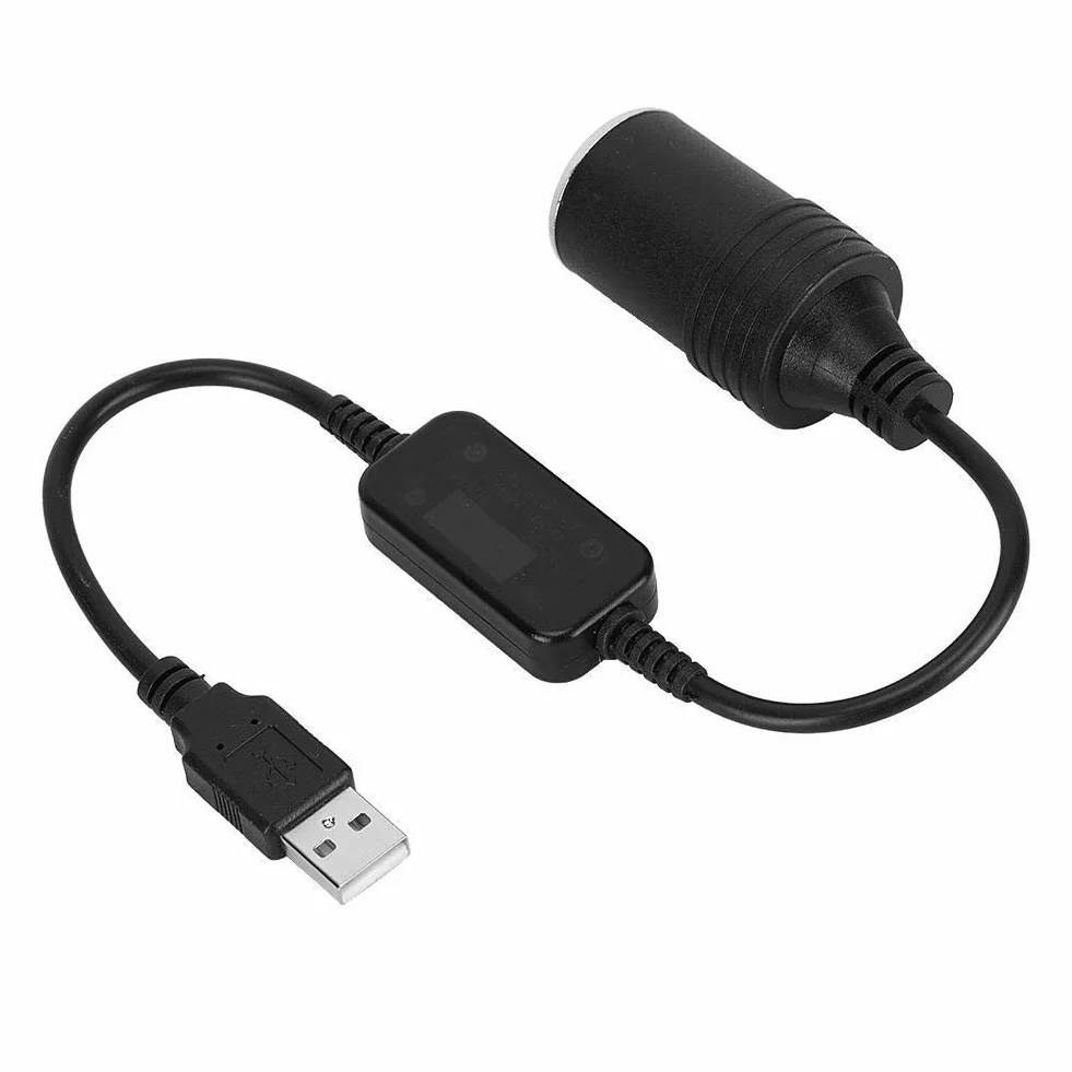 NikouAdapter do zapalniczki samochodowej 12 V na USB, konwerter 5 V do 12 V dla samochodu