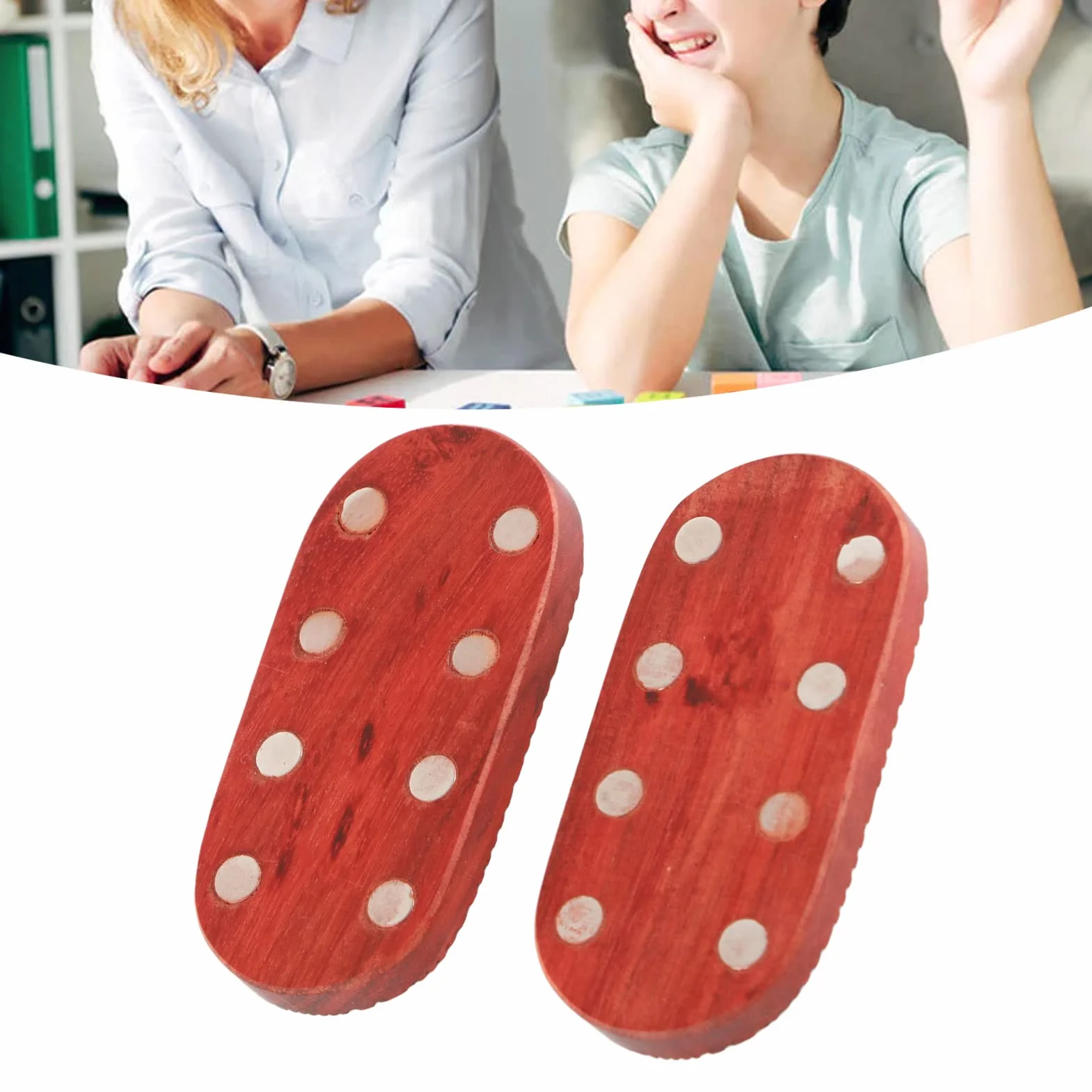 Fidget Zabawki dla Dorosłych, Zabawki Antystresowe, Fidget Slider Czerwone Drzewo Sandałowe Relief Grawerowany Koniec Palca Fidget Slider Toy Fidget Spinners do Biura (Nieograniczone falowanie wody)