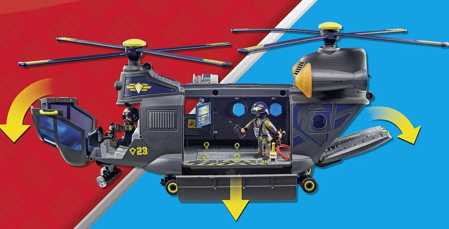 PLAYMOBIL City Action 71149 Śmigłowiec Ratunkowy Jednostki Specjalnej, od 5 Lat