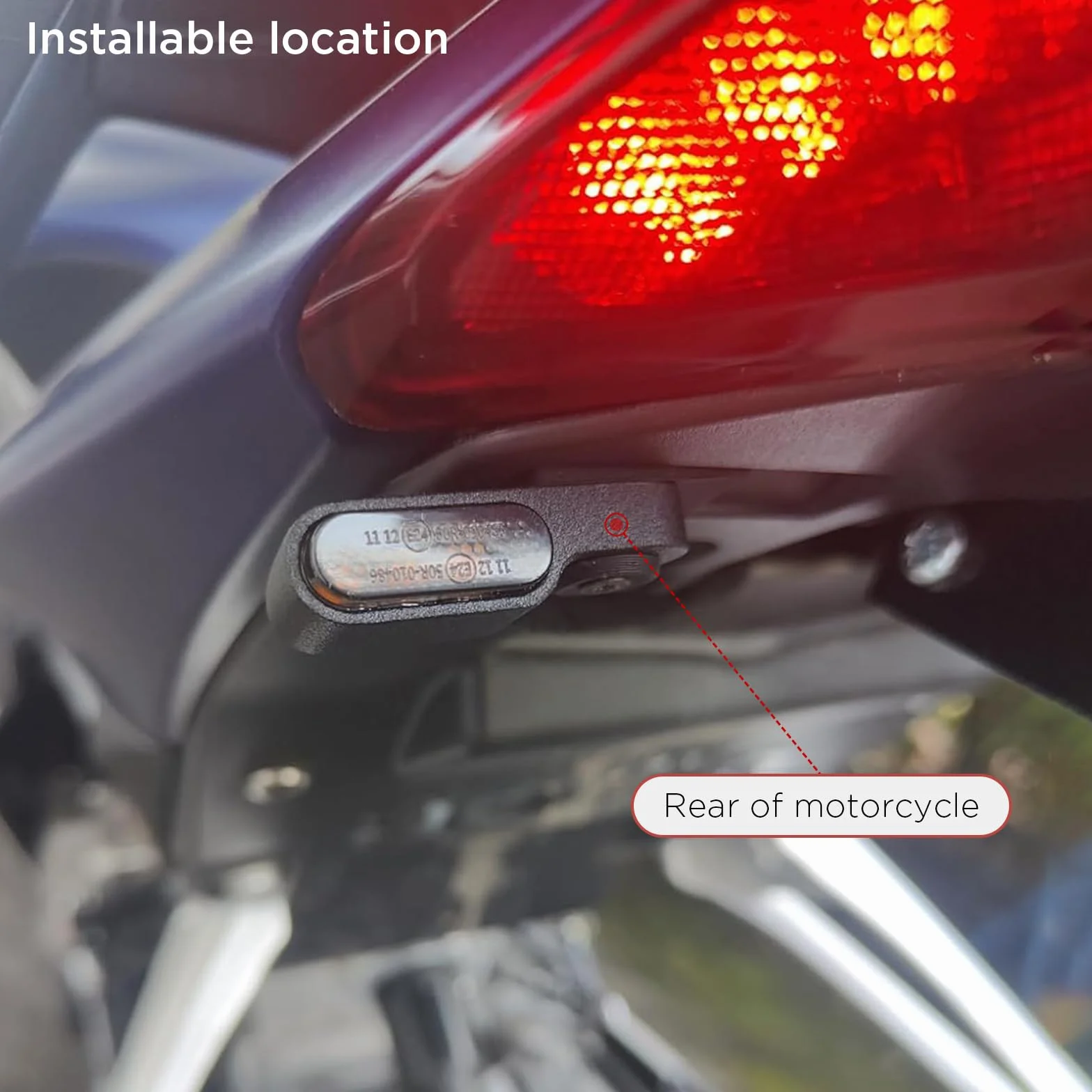 Evermotor Mini kierunkowskaz LED 12V IP67 E24 2 sztuki