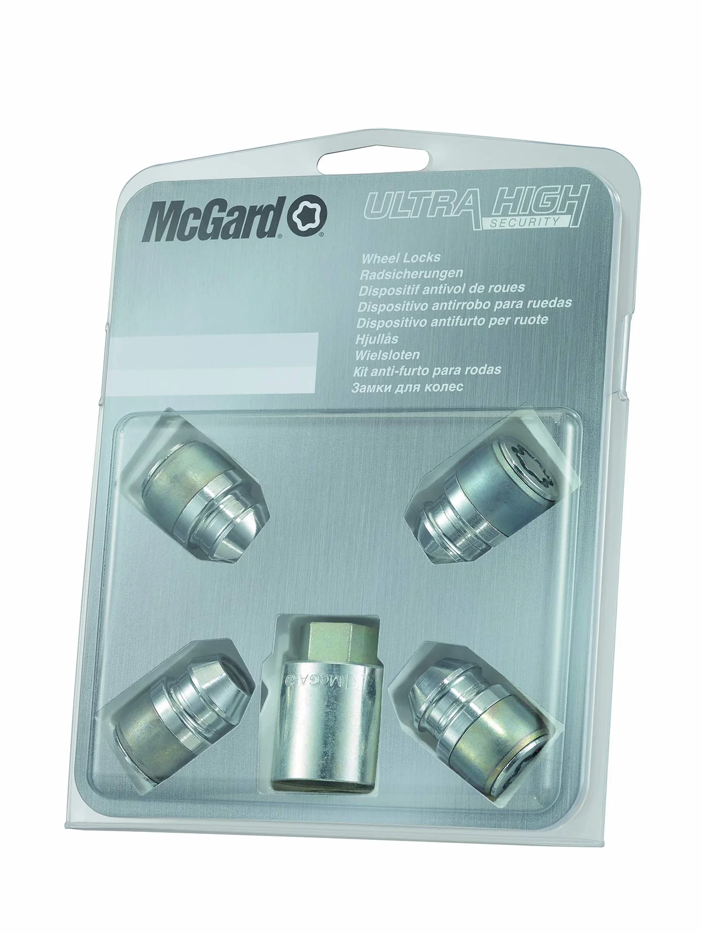 24157SL nakrętki zabezpieczające koła SL (Ultra High Security) M12x.1.5, stożkowe, długość całkowita 32,5 mm, SW19, średnica klucza 28,8 mm