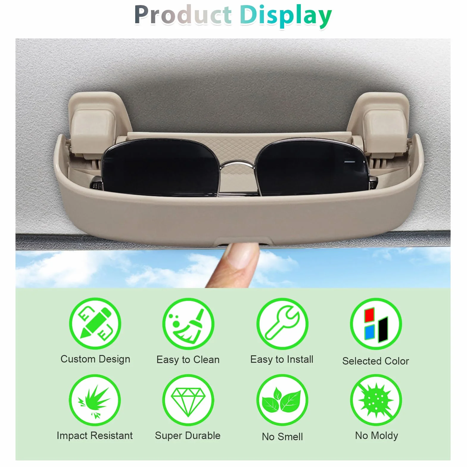 GAFAT Suzuki Jimny JB64W JB74W 2018-2023 uchwyt na okulary etui przeciwsłoneczne organizer wnętrza akcesoria