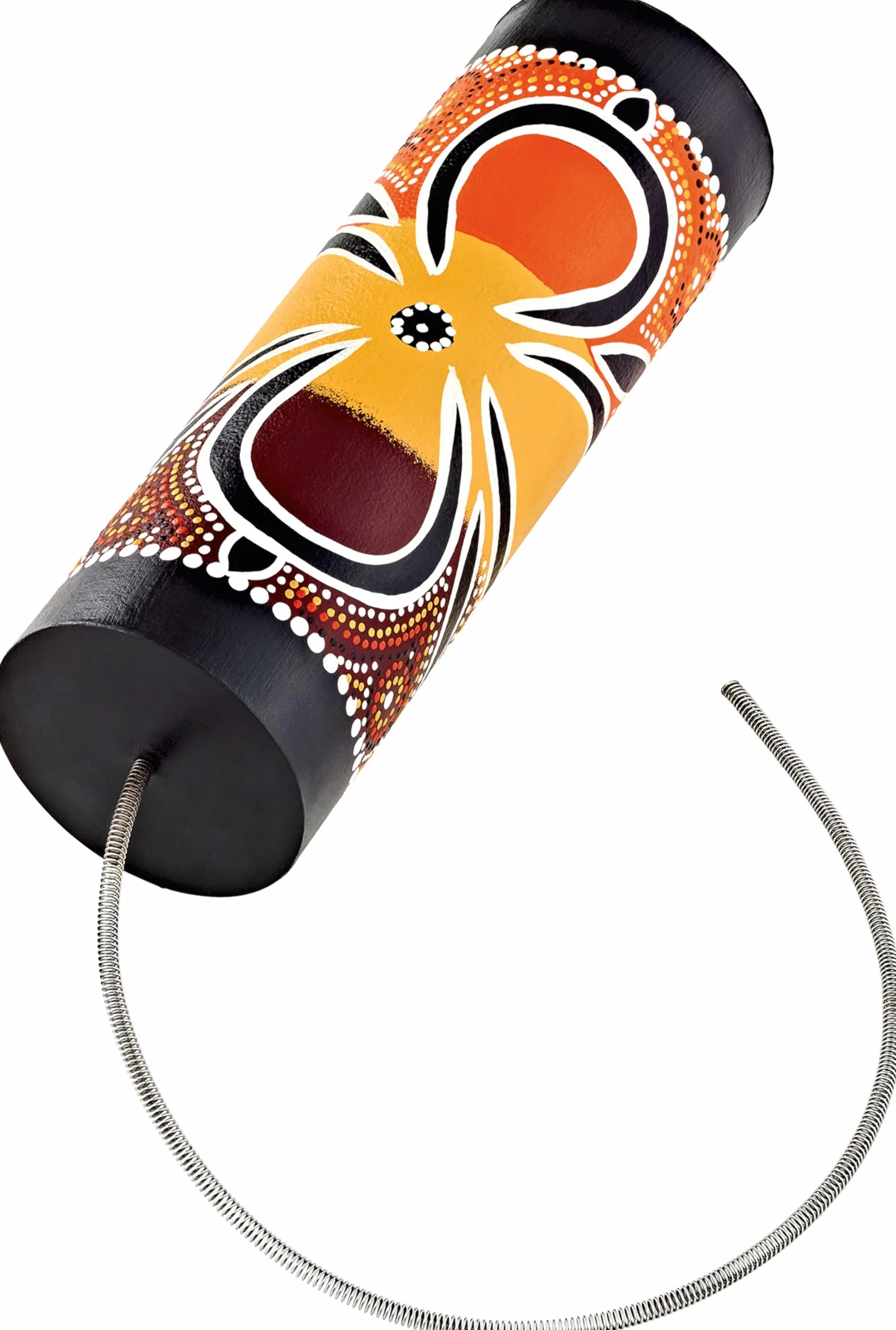 Sonic Energy Thunder Drum Duży – Efekt Dźwiękowy Burzy z Piorunami do Medytacji, Podróży Dźwiękowych, Sekcji Perkusyjnej – Ręcznie Malowany, Wielokolorowy (TD-S)