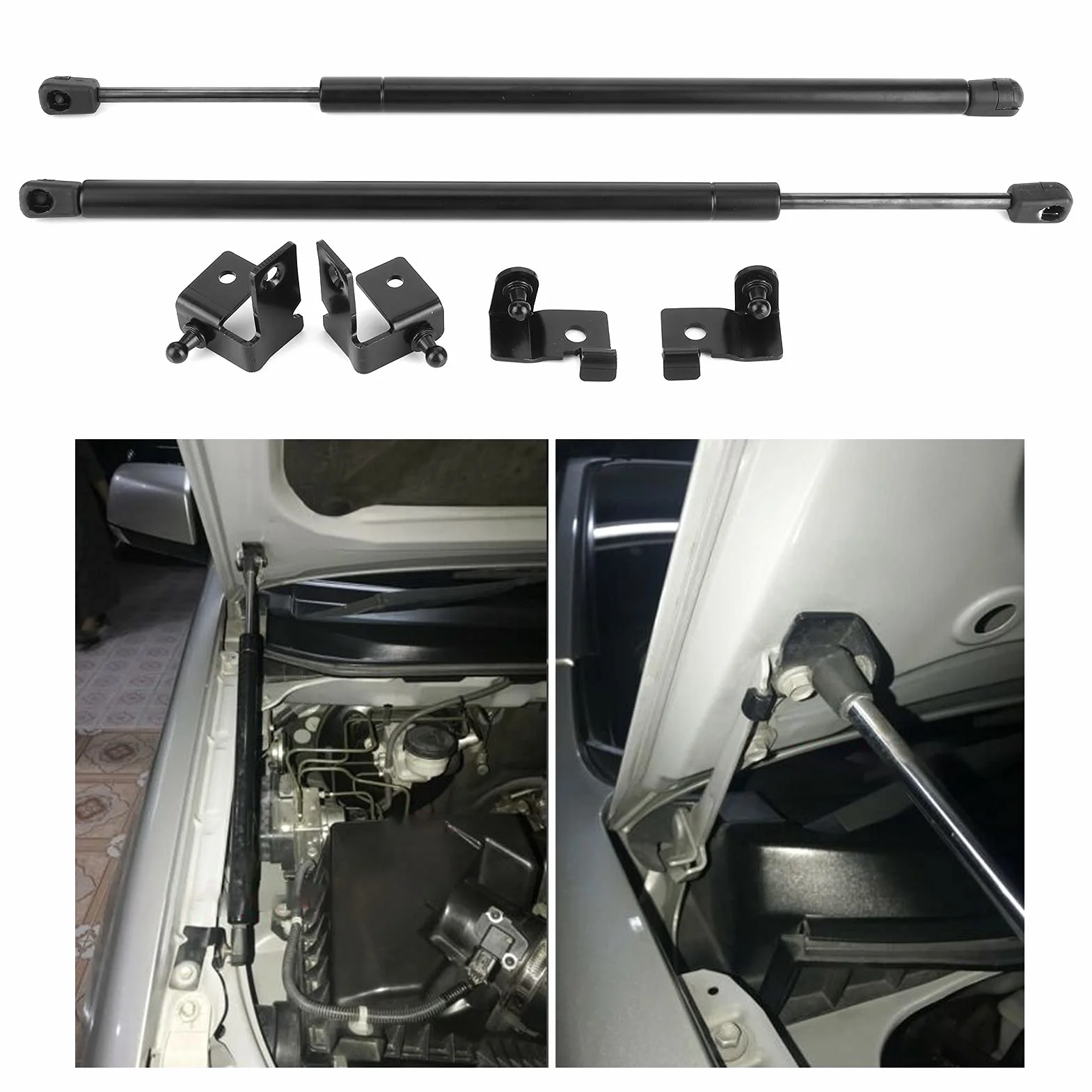 Ausla Rozpór Gazu z Kapturem Silnika, Wysokiej Jakości Aluminium ALBAS Materiał Dopasowany do Isuzu D-Max DMAX 2012-2019, Rozpór Gazu z Kapturem Silnika, Przedniego Kaptura,