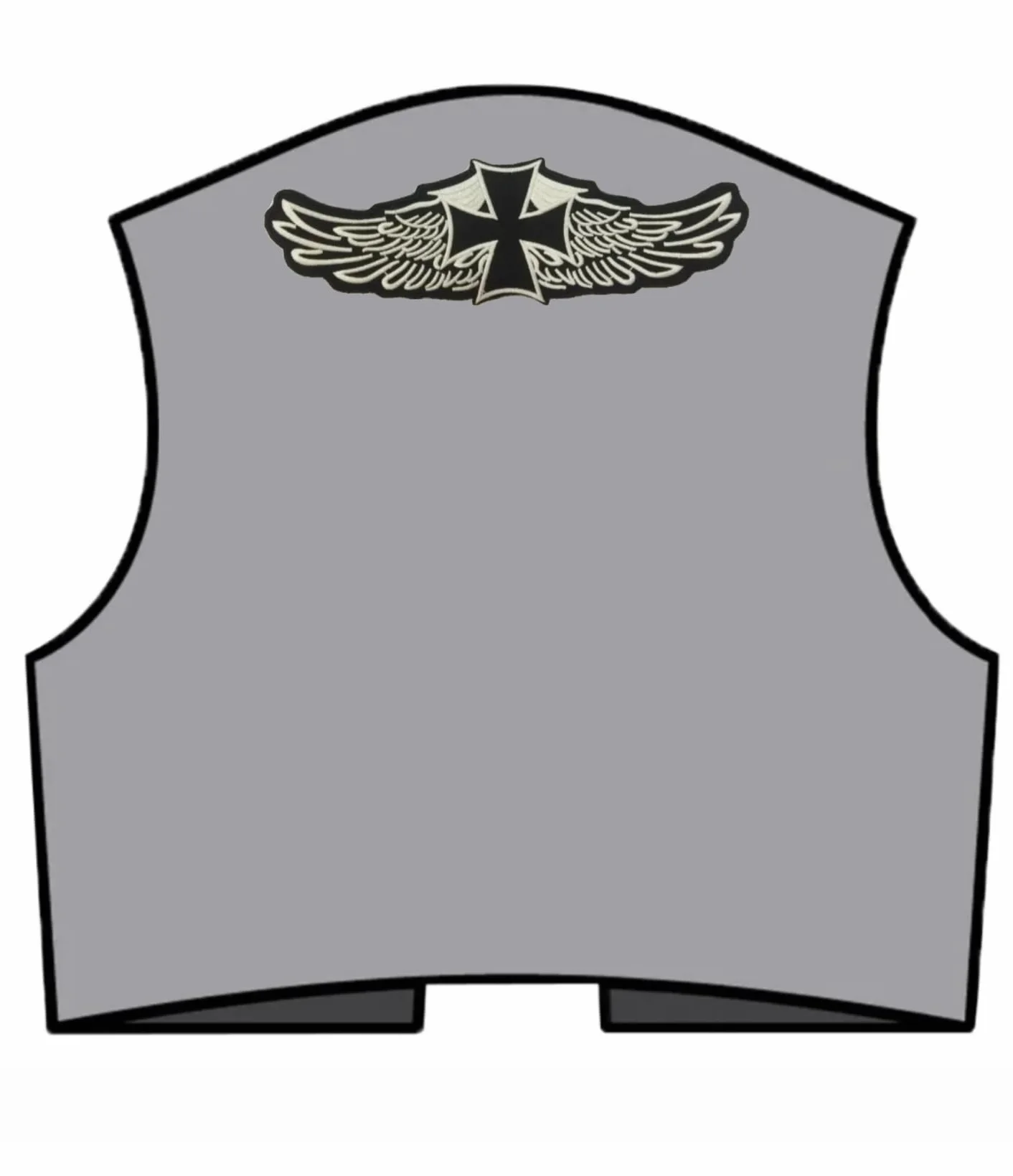 Krzyż Chopper Biker - Naszywka Haftowana łatka, naszywka dla motocyklistów haftujących na Pilot Motorcycle, do kamizelki motocyklowej, do dekoracji odzieży motocyklowej, odzieży motocyklowej