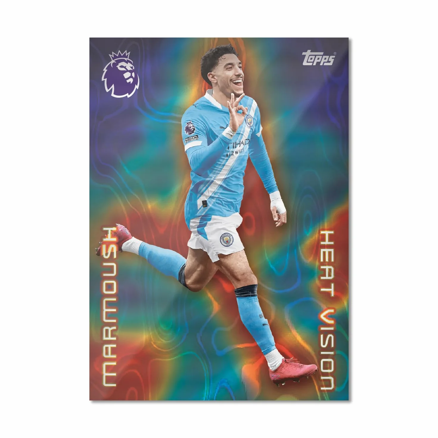 Topps Premier League 2026 - edycja debiutancka - Super Tin #3. Zawiera 50 kart Plus 3 karty LE Hall of Fame