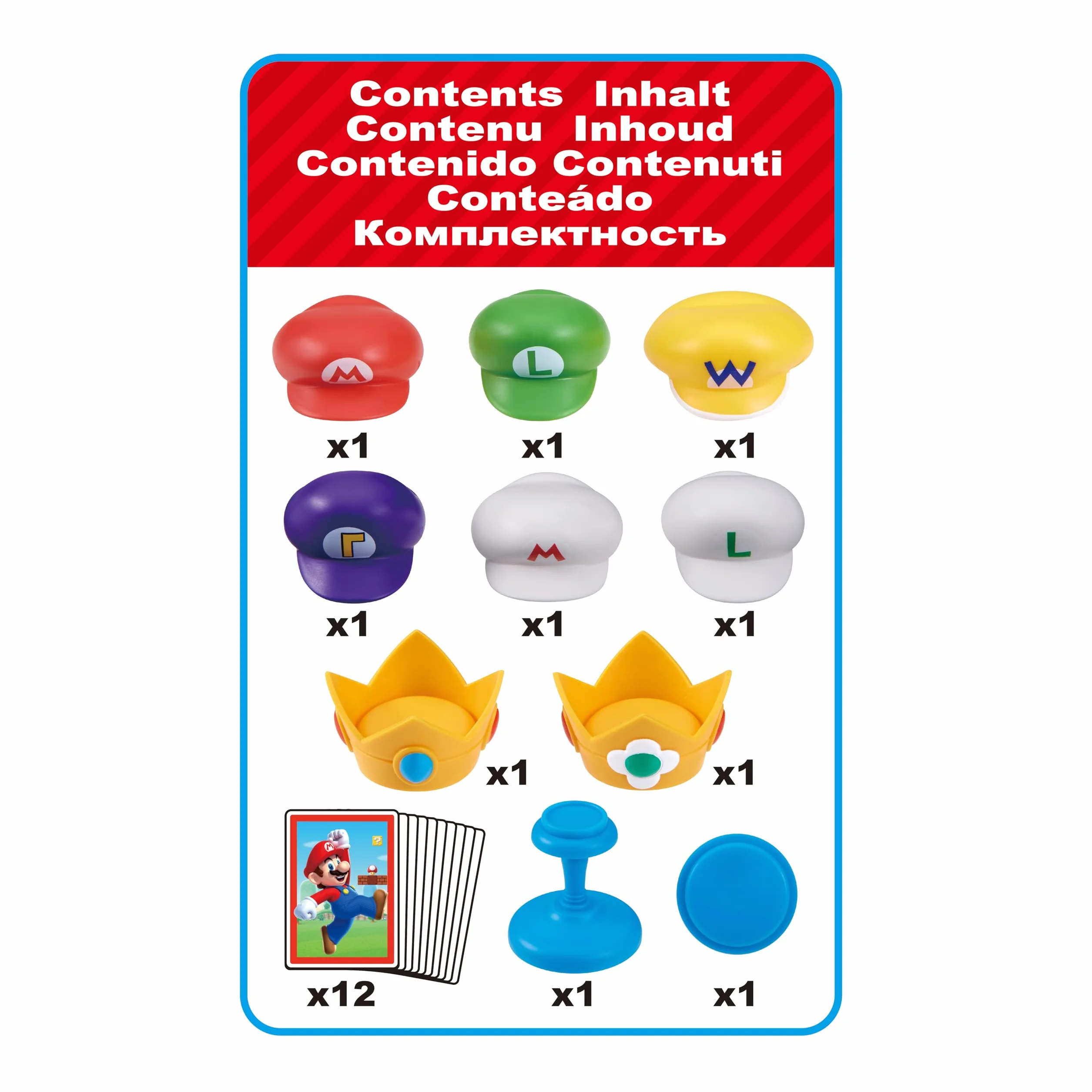 EPOCH Games Super Mario - 7554 Super Mario Cap Stacker Czapki z w górę
