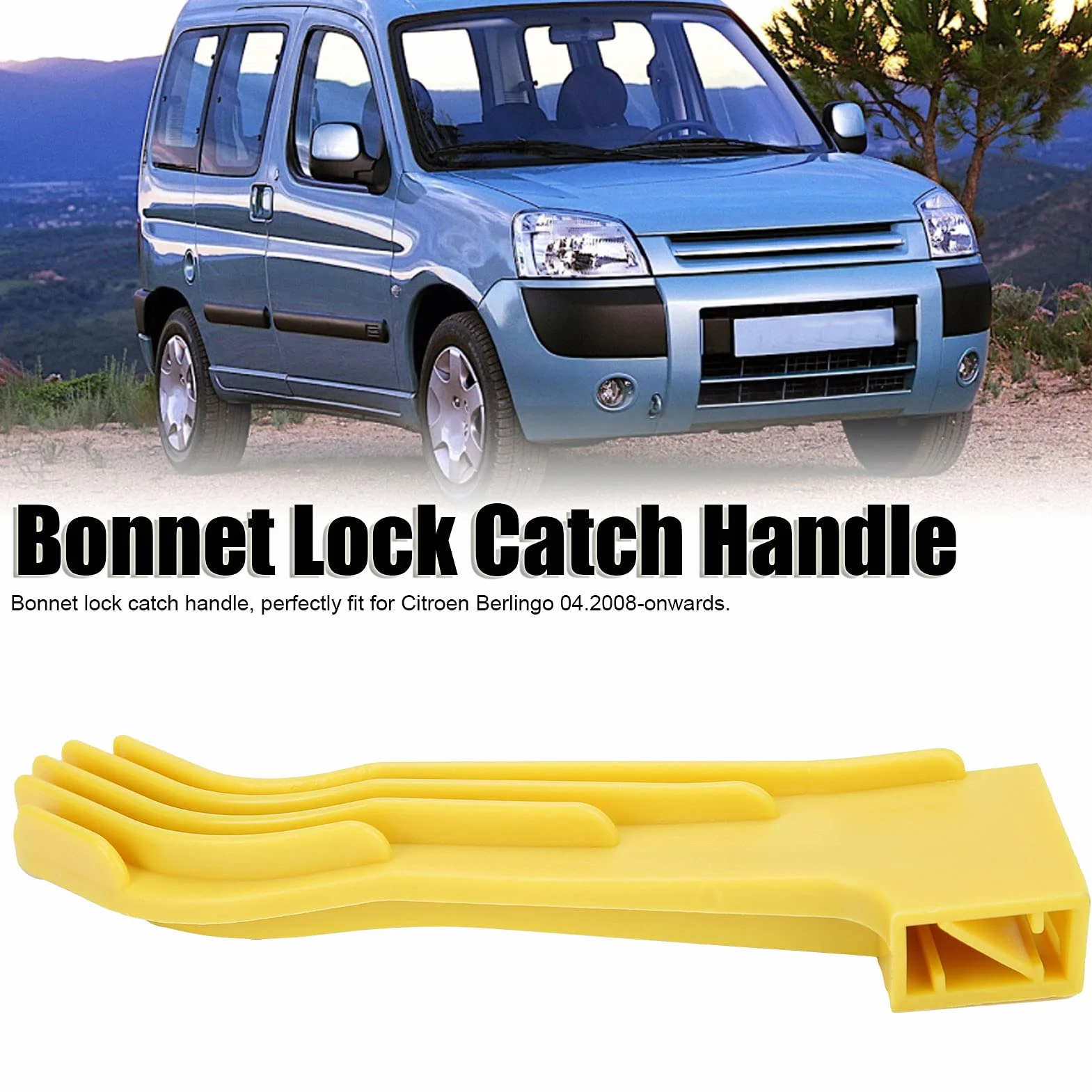 EBTOOLS Blokada Maski Samochodu, Zatrzask, Zwolnienie Maski, Zatrzask, Blokada Maski, Zatrzask Uchwyt 7934.E7 Akcesoria Zamienne Pasujące do Citroen Berlingo