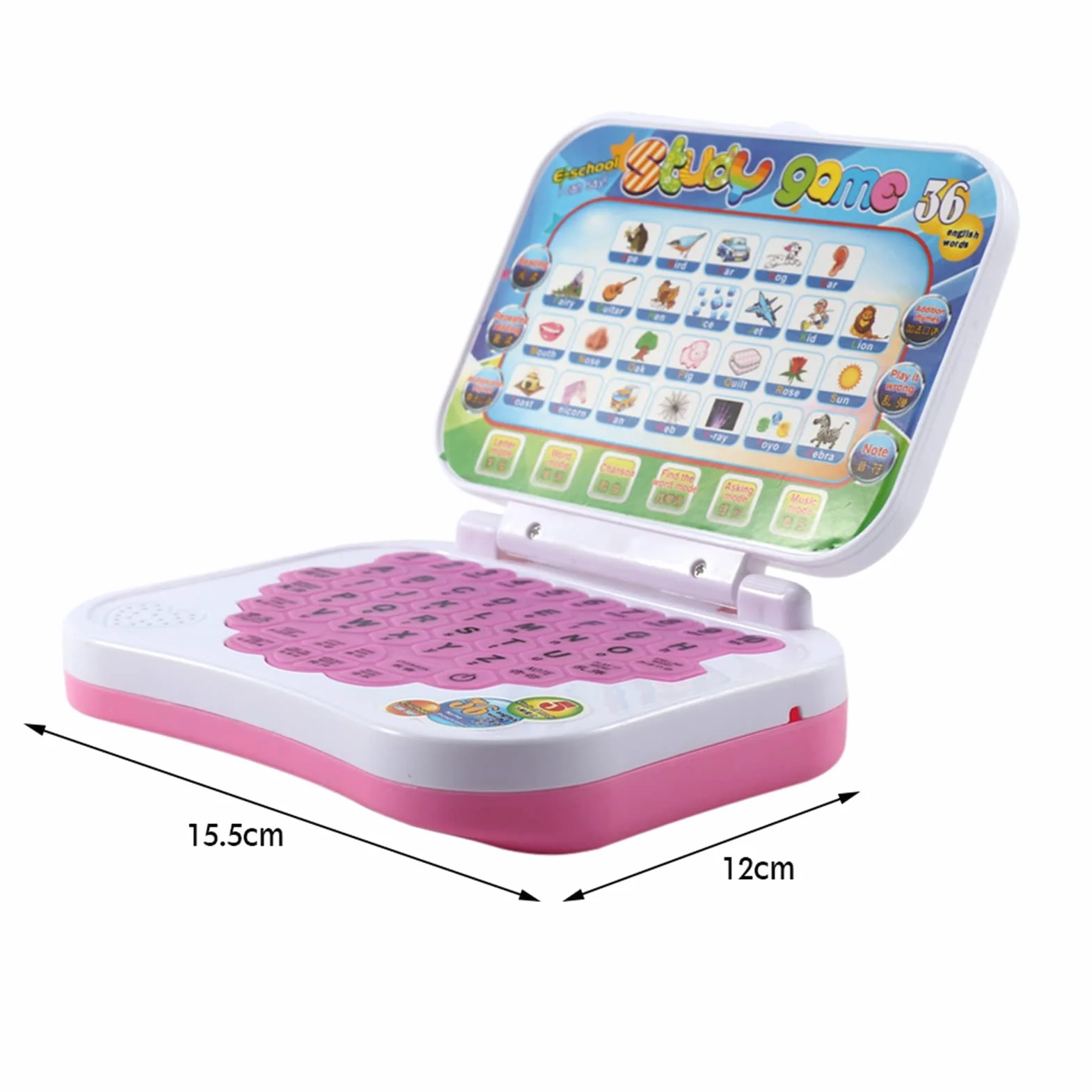 Dwujęzyczna zabawka edukacyjna na laptopa dla dzieci
