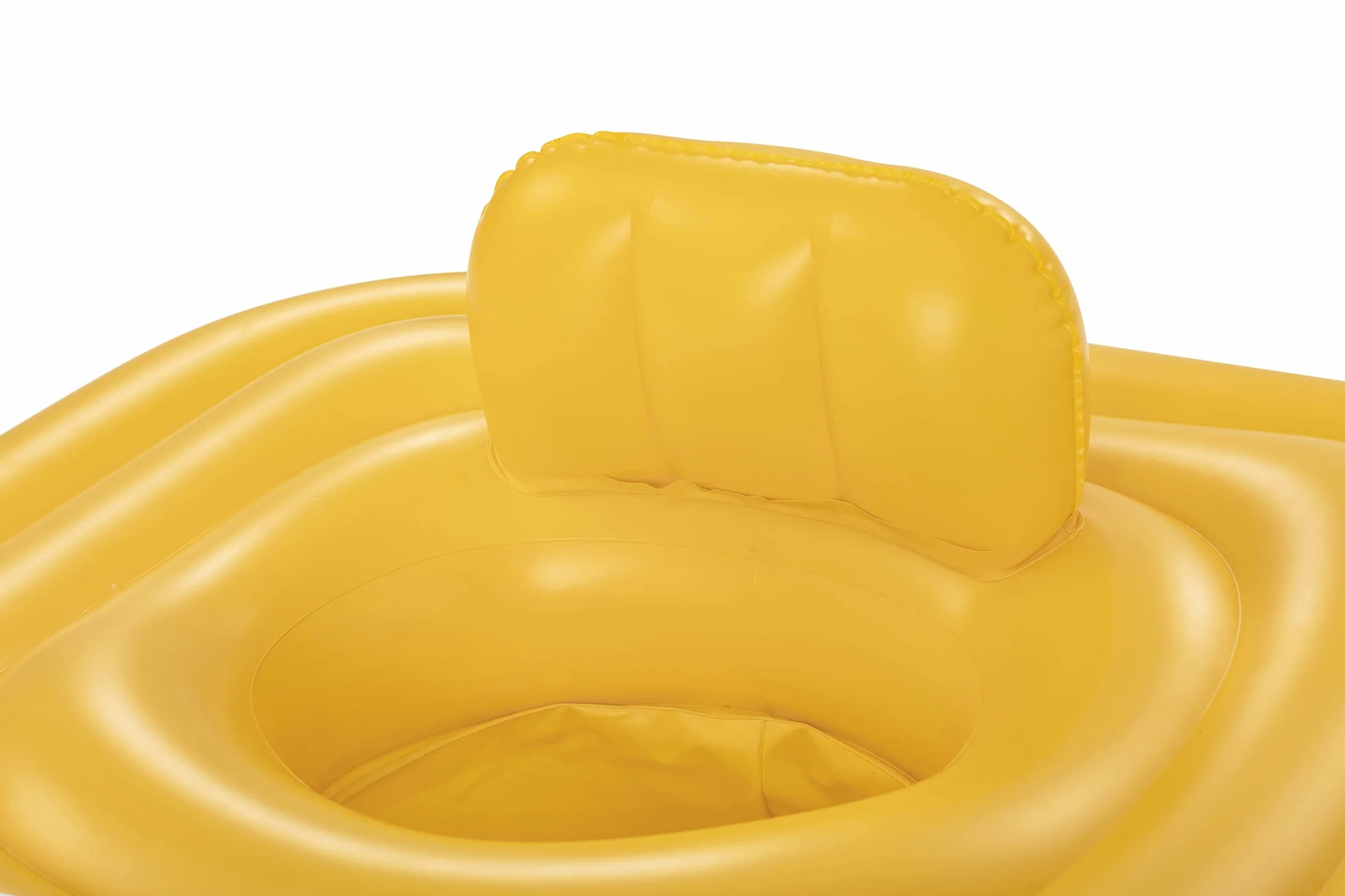 BESTWAY - Koło ratunkowe z siedziskiem Swim Safe A - Nadmuchiwane - 32050N - Żółte - Winyl - 65cm x 26cm - Bezpieczeństwo Dziecka - Zabawa na świeżym powietrzu - Basen - Dziecko - Od 6 miesiąca życia
