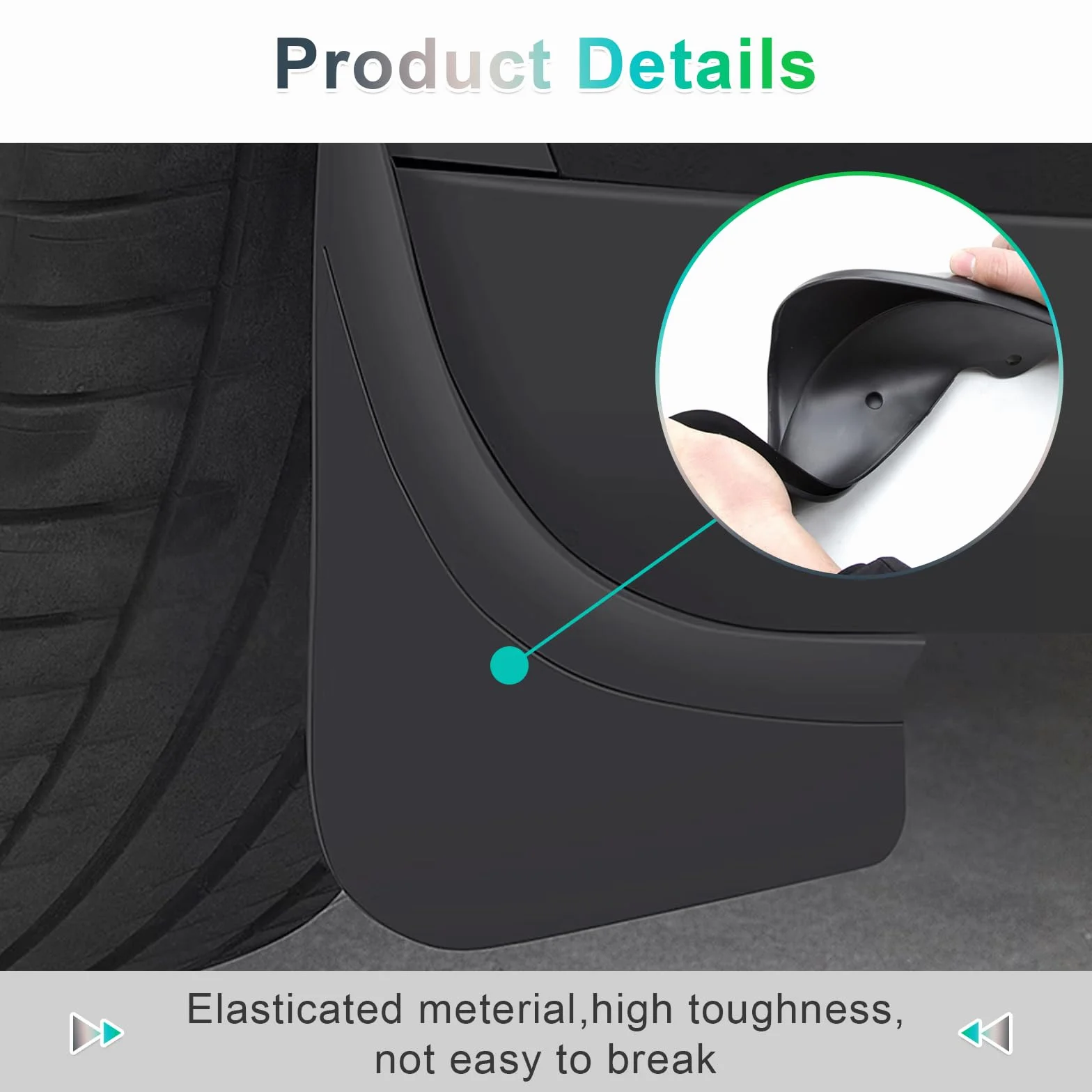 GAFAT Błotniki do Tesla Model Y Juniper 2025 2026 Oryginalne OEM 4 sztuki