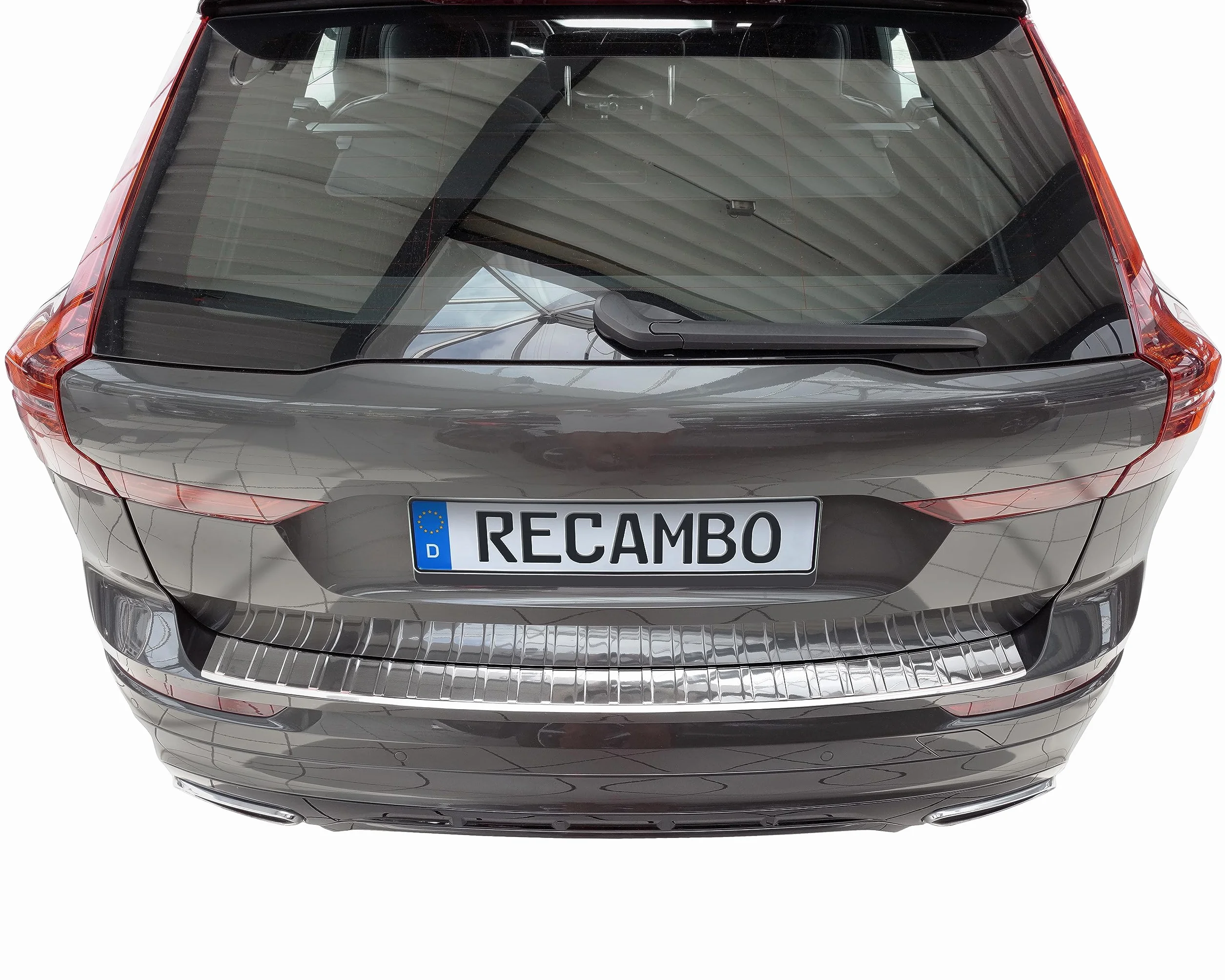 Os?ona progu baga?nika, stal nierdzewna, chrom, kompatybilna z Volvo XC60 II, rok produkcji od 2017, jako?? premium RECAMBO
