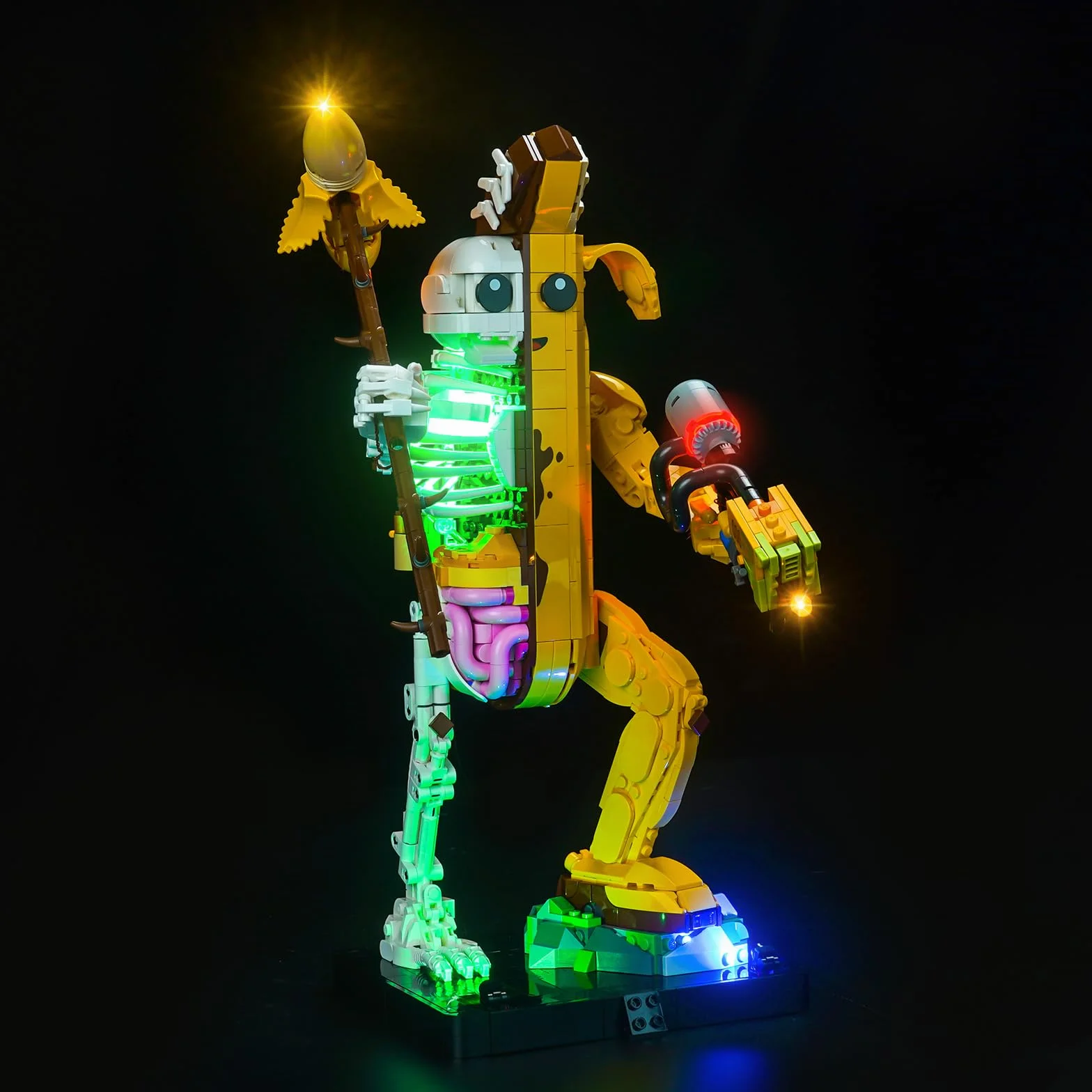 Zestaw świateł LED kompatybilny z Lego 77072 Peely Bone (nie jest to model), zestaw oświetlenia dekoracyjnego kompatybilny z Peely Bone 77072, kreatywne zabawki