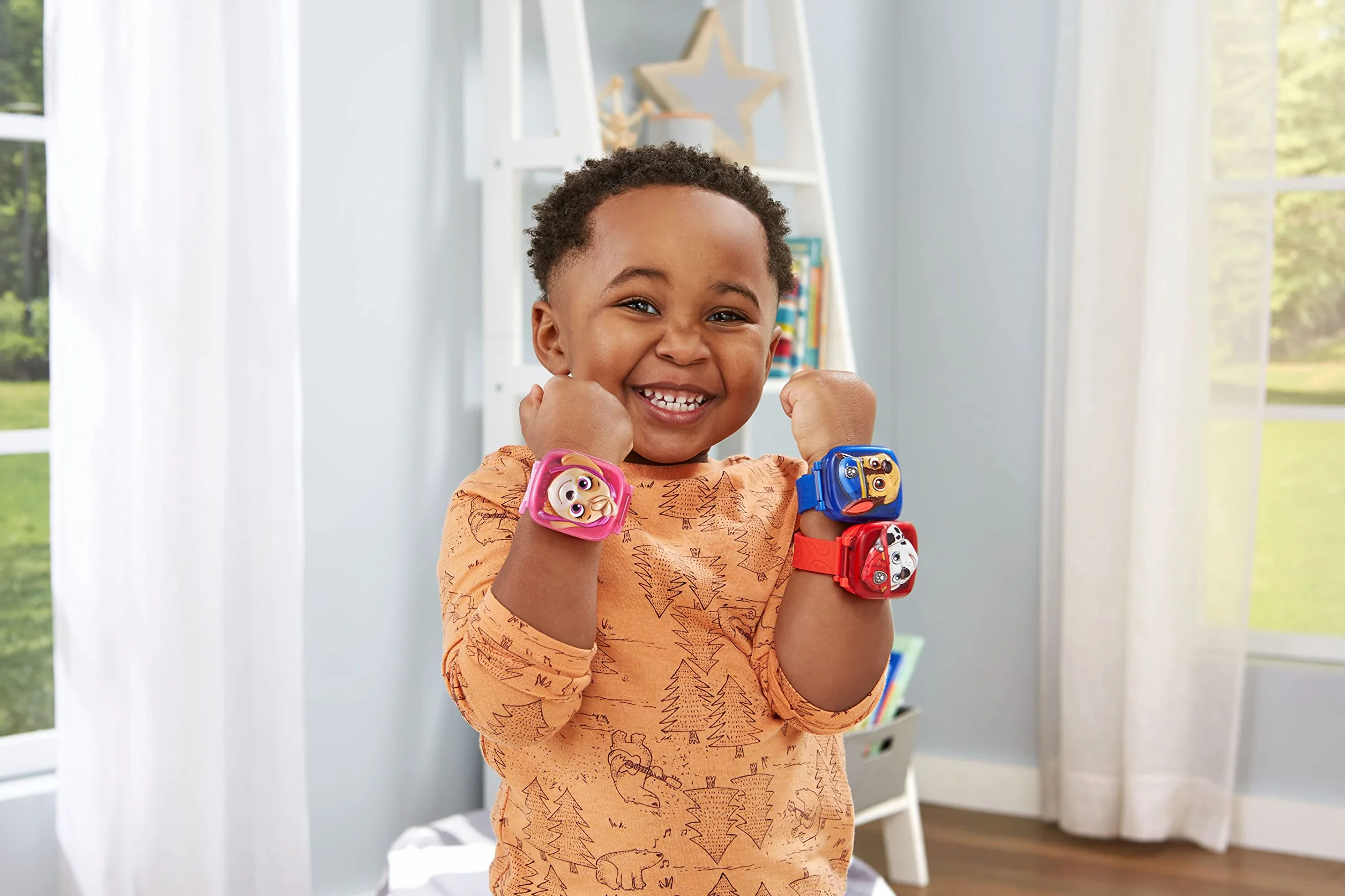 VTech PAW Patrol: Learning Watch Skye, oficjalna zabawka PAW Patrol, zegarek dla malucha ze stoperem, timerem, alarmem i grami, prezent edukacyjny dla dzieci w wieku 3, 4, 5, 6 lat, wersja angielska