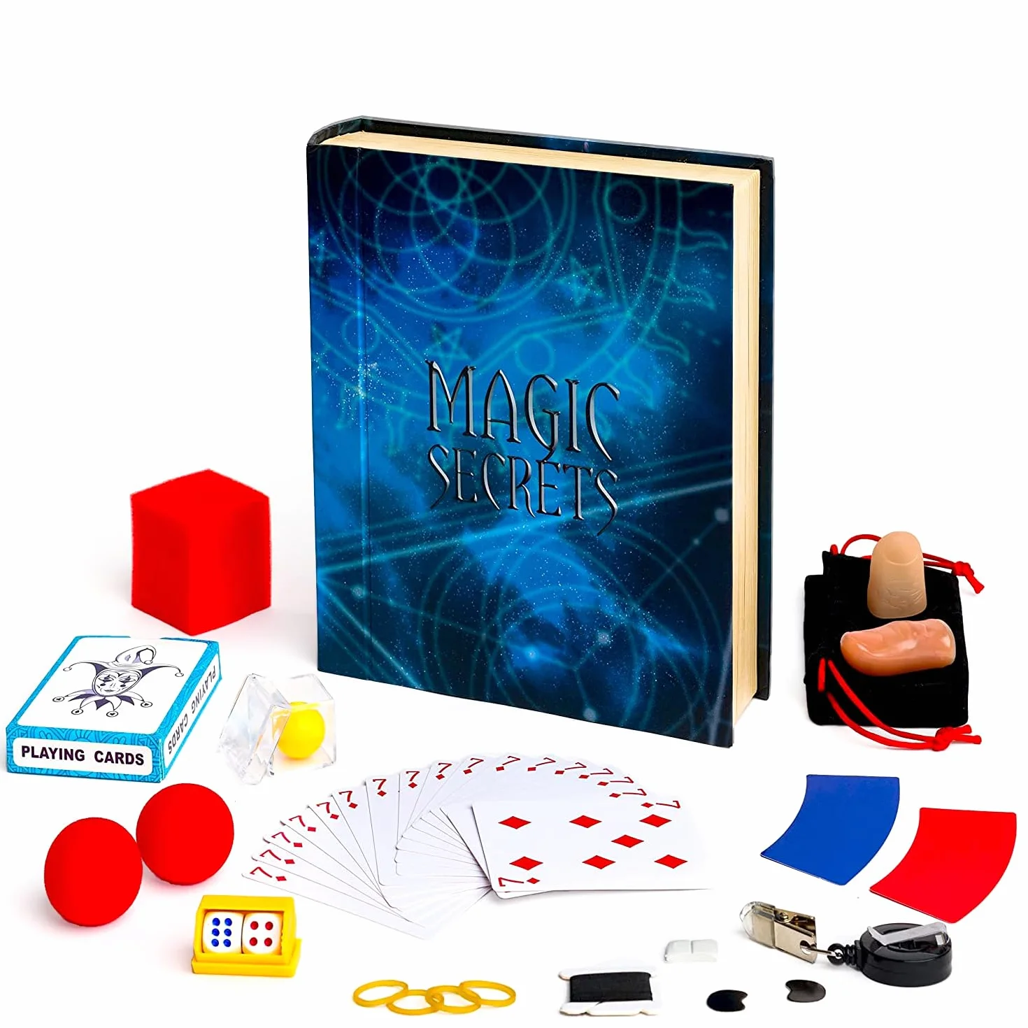 LUGY Magic Secrets-Luksusowy Zestaw Magiczny z pełnym wyposażeniem–Poziom średnio zaawansowany lub zaawansowany dla dzieci w wieku od 9 Lat i Dorosłych-Niesamowity Zestaw Sztuczek Magicznych z kartami