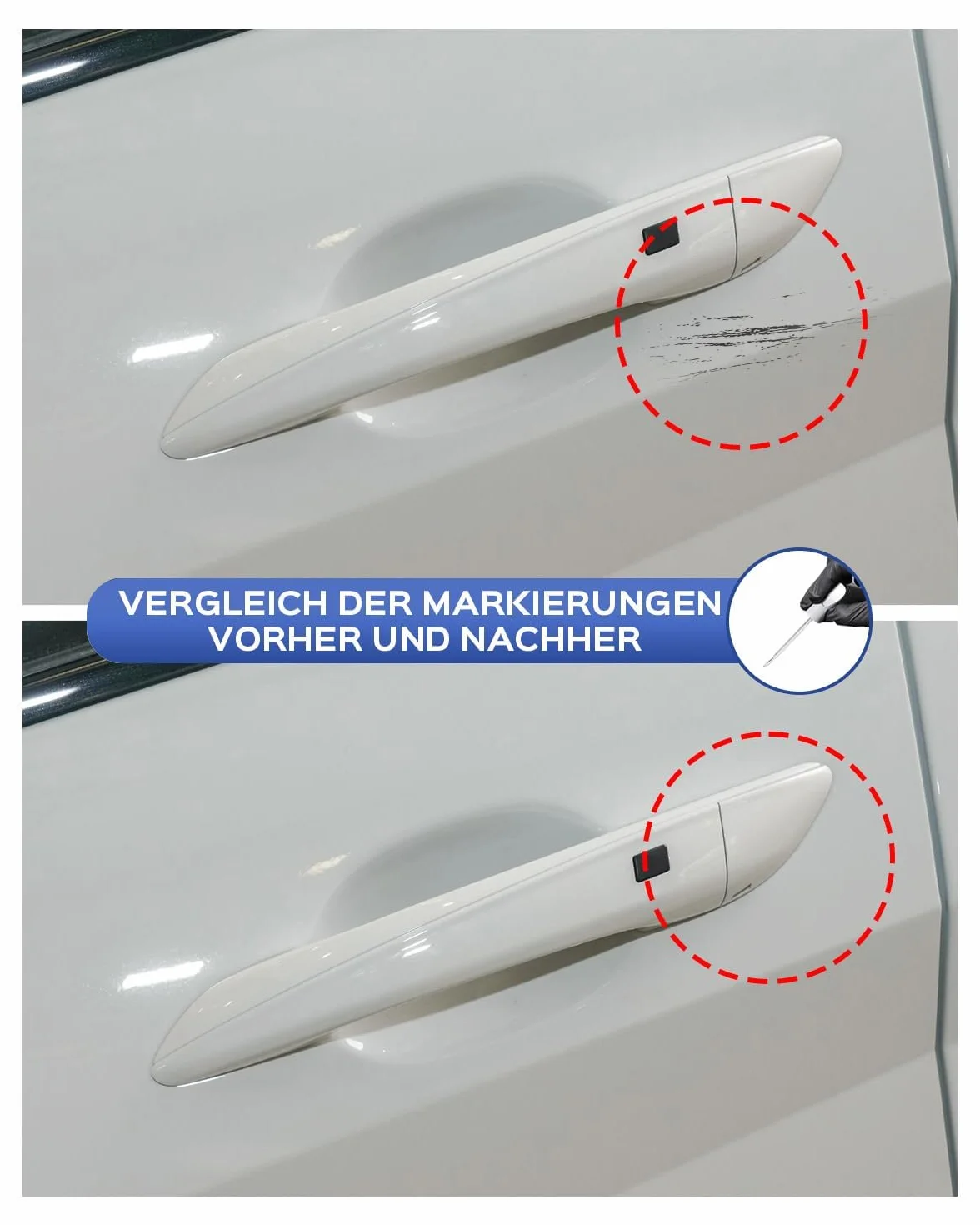 PYW/PSW Polar White Touch Up Paint do Hyundai Exact Match - naprawa zarysowań i wiórów