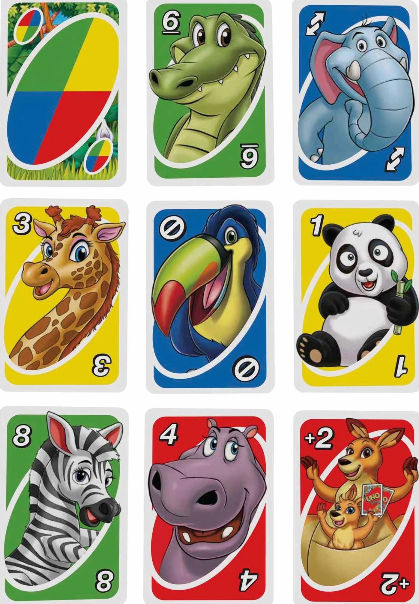 Mattel Games UNO Junior gra karciana z 56 kartami, prezent karcianka dla dzieci od 3 roku życia, GKF04