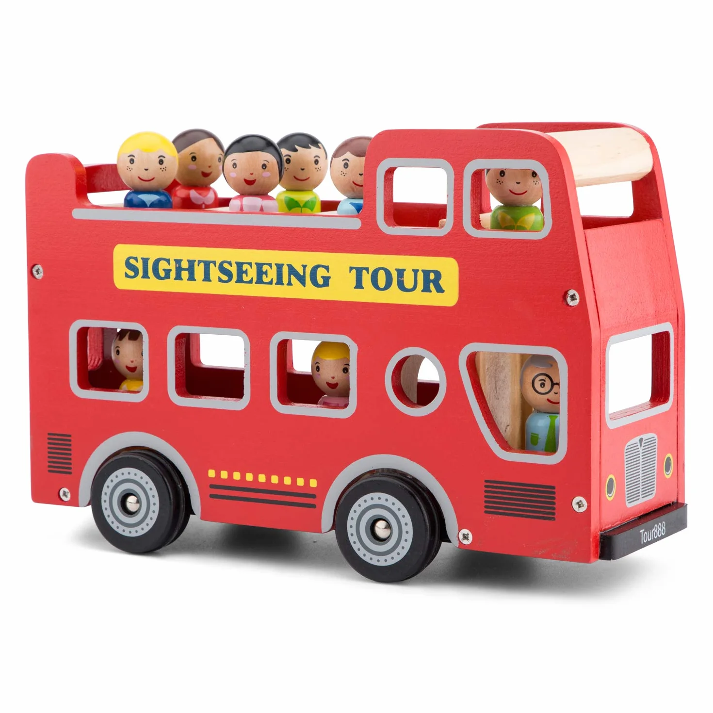 New Classic Toys City Tour Bus Zabawka, Czerwony, Od 1.5 Roku