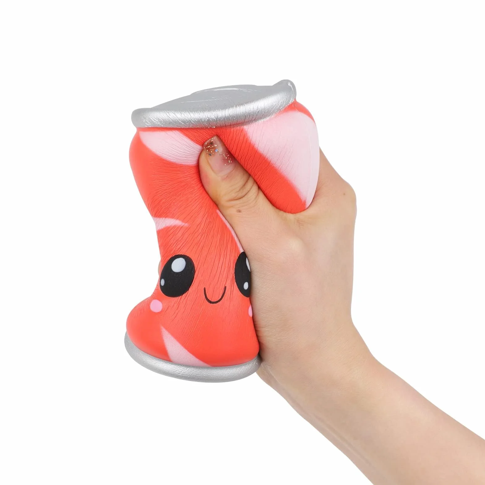 Anboor Squishies Toy Red Can Kawaii, miękka zabawka, powoli dzielona, wyciśnięta Cola, Squishy, redukcja stresu dla dzieci i dorosłych