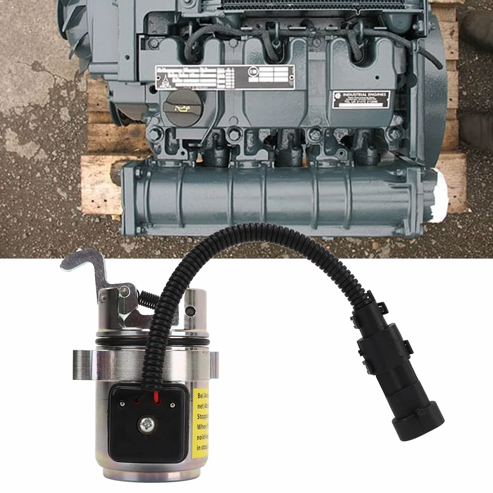Elektrozawór Odcinający Paliwo 0428-7583 Zamiennik Deutz F3L1011 F4L1011 F3L2011 F4L2011 F2L2011 BF3L2011