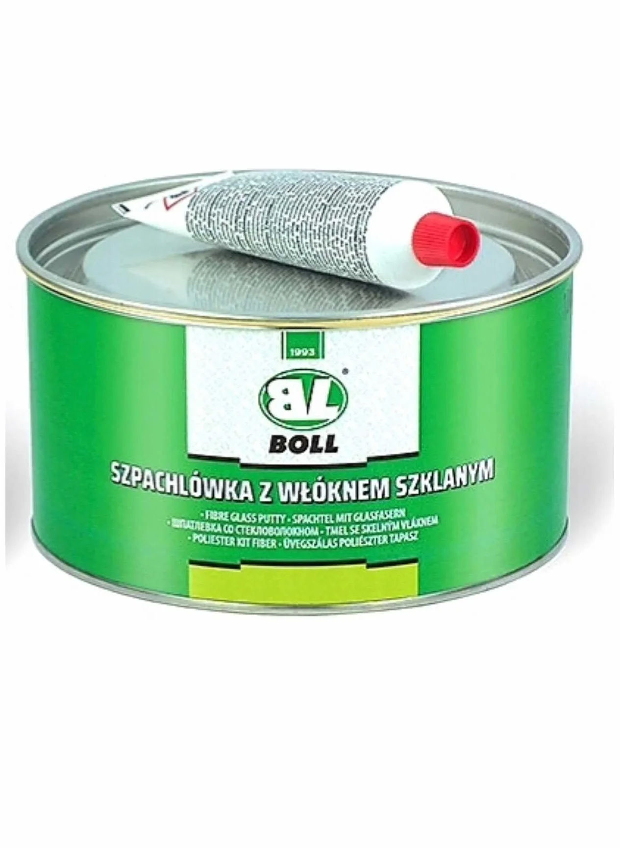 Boll 1,8 kg szpachla z włókna szklanego masa szpachlowa zielona z utwardzaczem