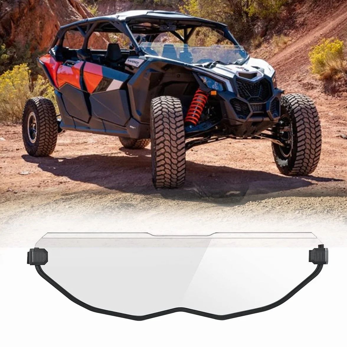 Półprzednia szyba PMMA pasuje do Can-Am Maverick X3 XRS XDS Turbo R Max 2017-2025
