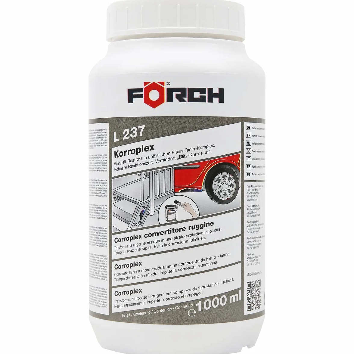 Förch L237 Preparat Do Usuwania Rdzy 1000 ml Biały