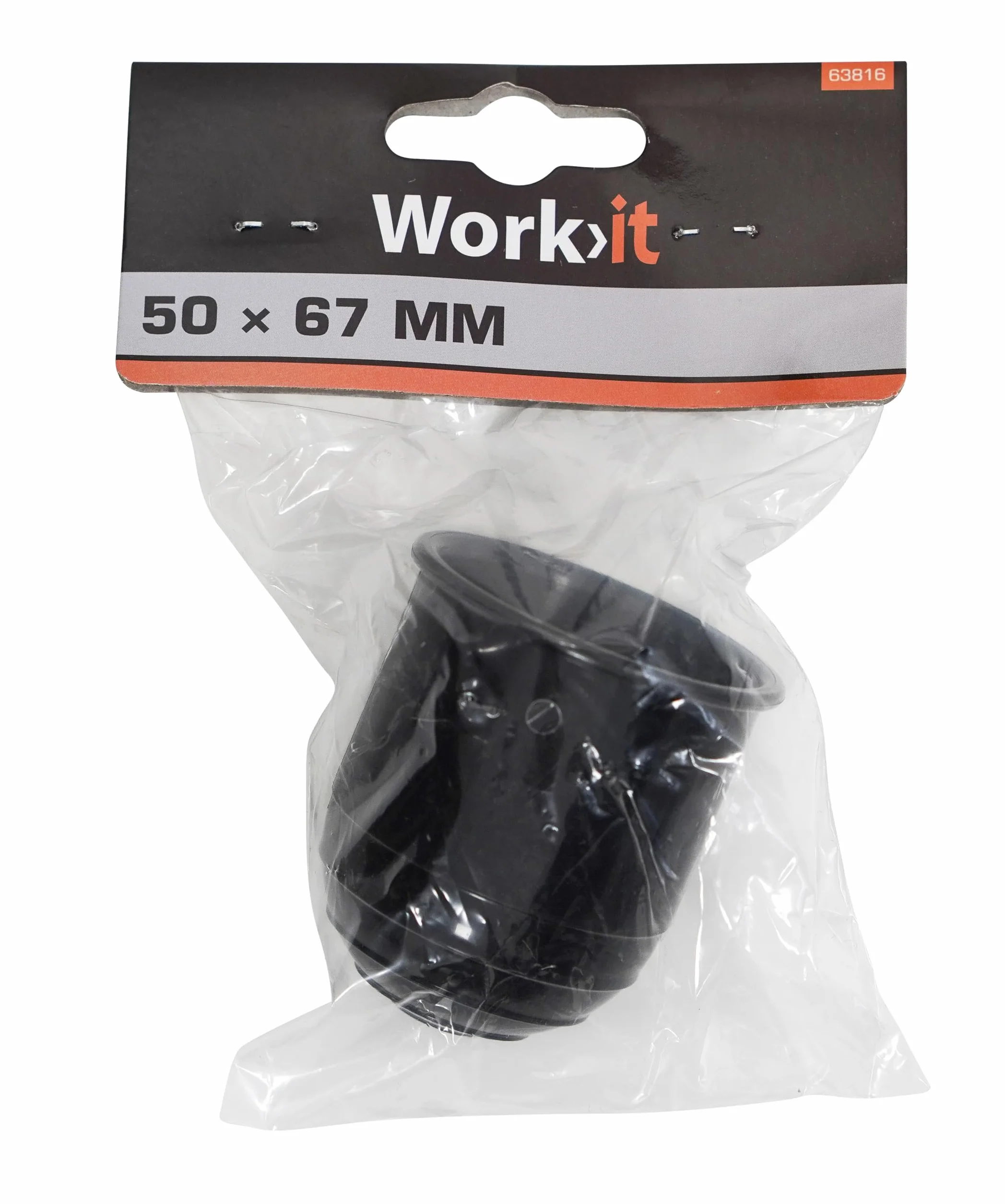 Home it Work® Osłona na kulę haka 50x67 mm – Czarna nasadka ochronna z tworzywa ABS do haka holowniczego