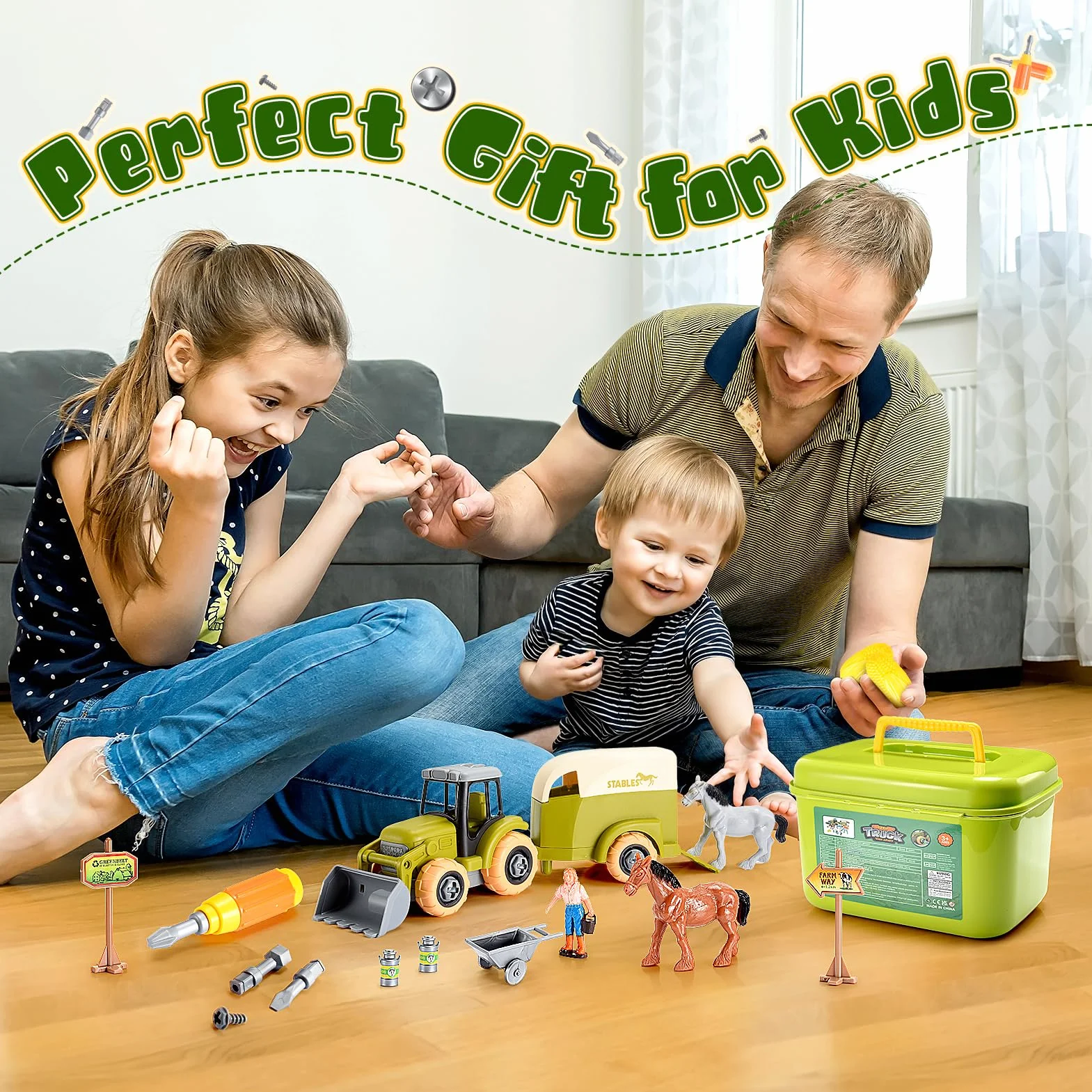 HappyKidsClub Tractor Set