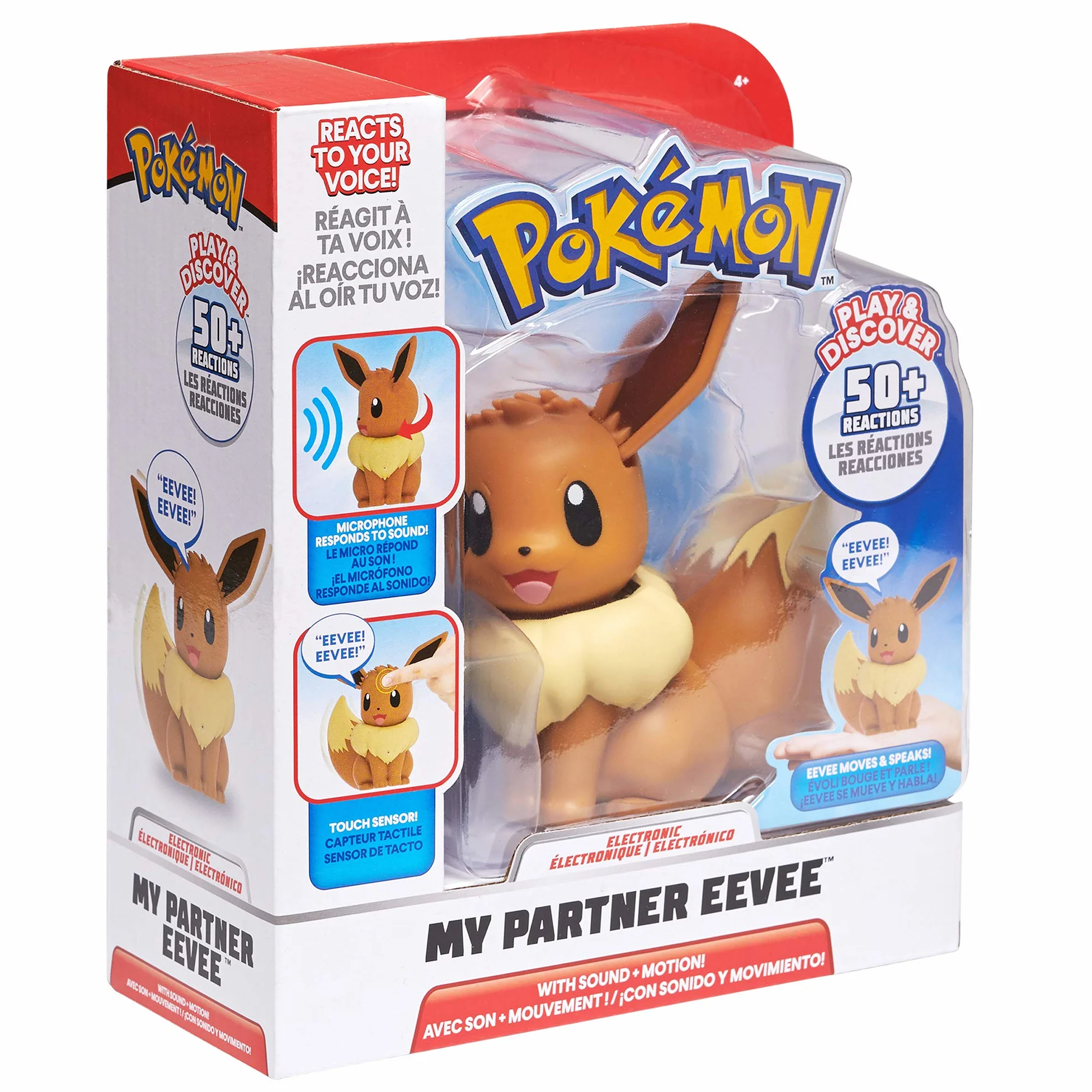Pokemon Mój partner Eevee interaktywna figurka