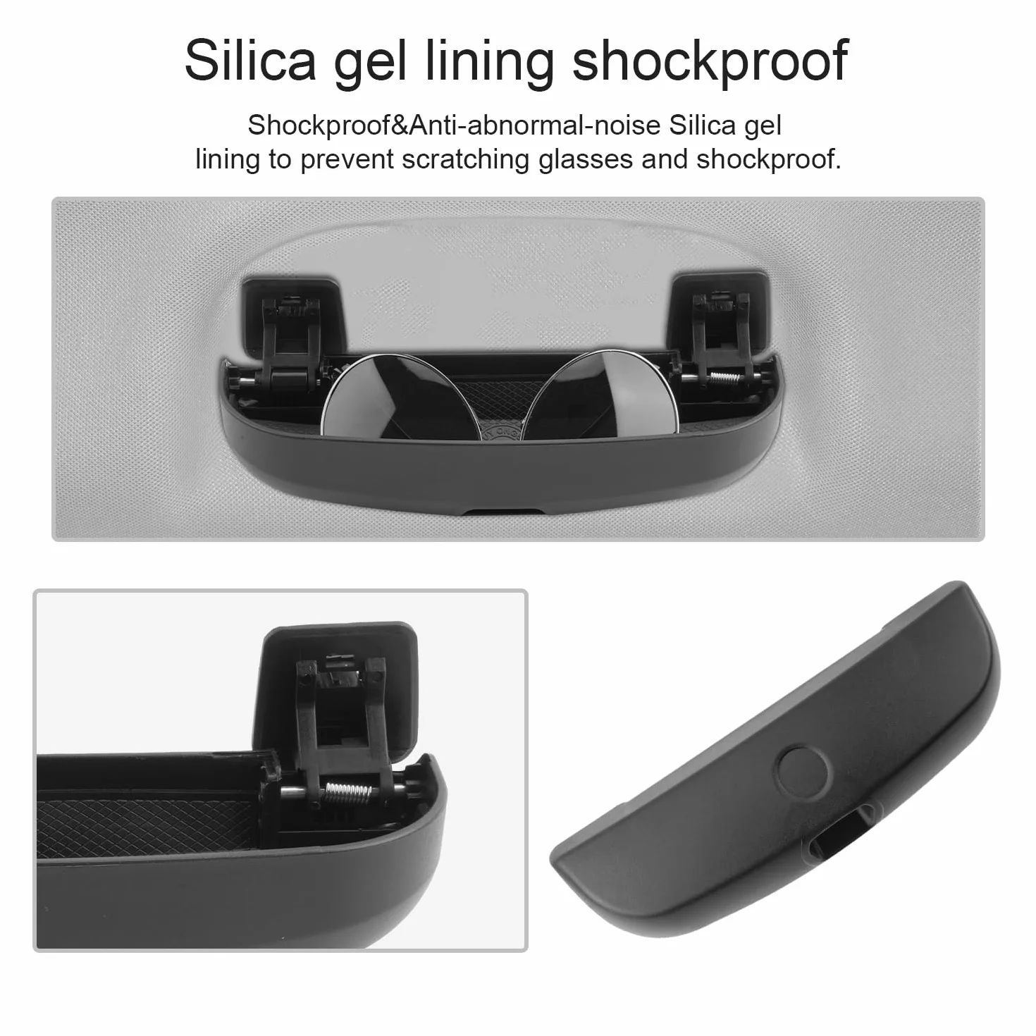 Etui na okulary Ford Puma MK2 ST Line X 2020-2024 2025 ABS przedni uchwyt czarny