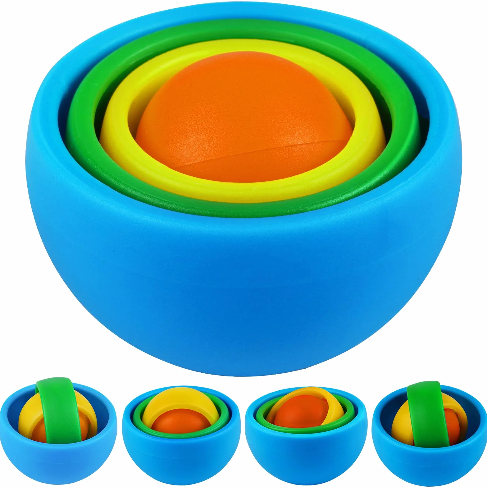 Ainiv Fidget Spinner, zabawka 3D, obrotowa kostka, obrotowa kostka, fidget spinner, zabawka sensoryczna do gier interaktywnych