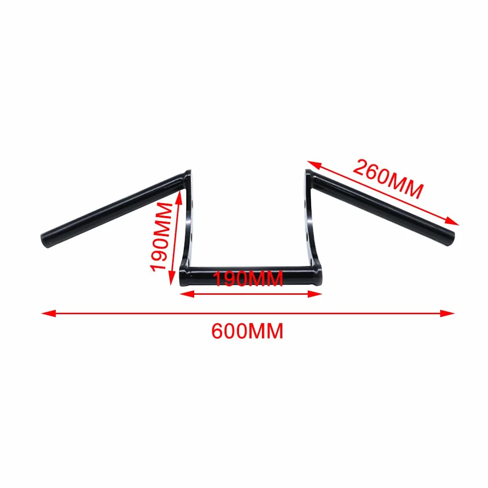 JFG RACING Kierownica motocyklowa 7/8 cala 22 mm uniwersalna czarna