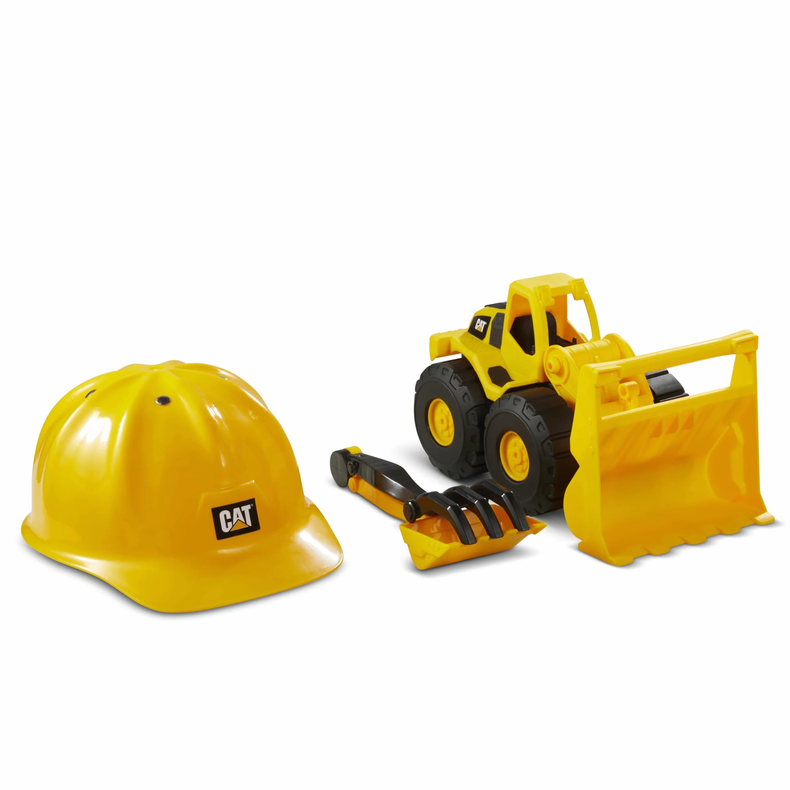 CATERPILLAR CAT-82063, Cargadora + Acos 26 cm Tough pojazdy budowlane, żółte