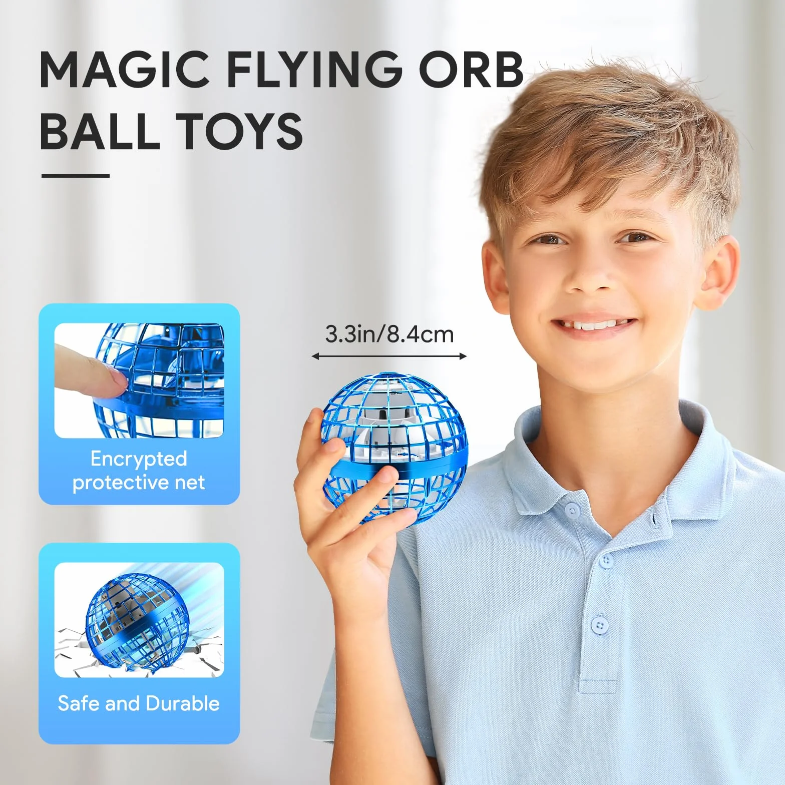 Flying Ball Orb Toys 2025 Latająca piłka Pro, światła RGB, magiczny bumerang, sterowany ręcznie, minidron UFO, w kształcie kuli, spinner, zabawki, prezenty od 6 lat, dla chłopców, dziewcząt, dzieci
