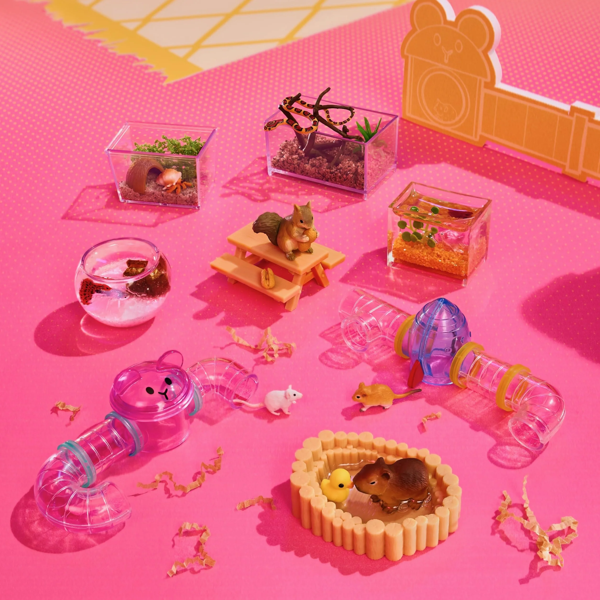 MGA's Miniverse Make It Mini Animals Series 2 – Zestaw z Jedną Figurką Zwierzątka i Akcesoriami, Mini Kolekcjonerskie Elementy; w Serii 8 do Zebrania; dla Kolekcjonerów i Dzieci od 8 Lat