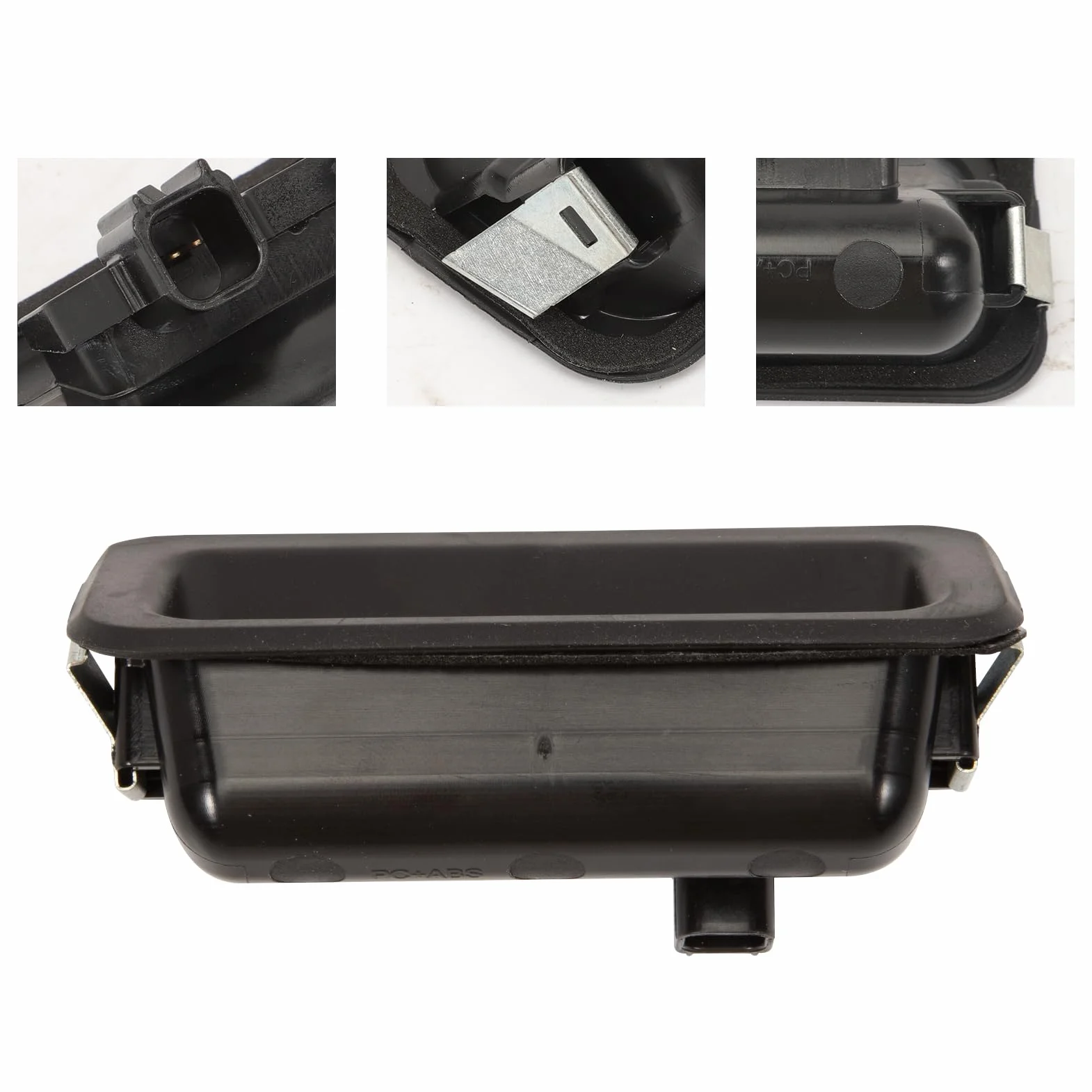 Uchwyt klapy bagażnika do i30 GD FD 81260A6200, przełącznik przyciskowy, czarne ABS