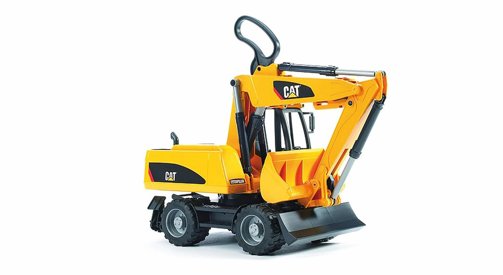 bruder 02445 - Koparka kołowa Cat - 1:16 Plac budowy, Pojazd budowlany, Koparka łyżkowa, Robotnik, Świat, Maszyna budowlana, Zabawka
