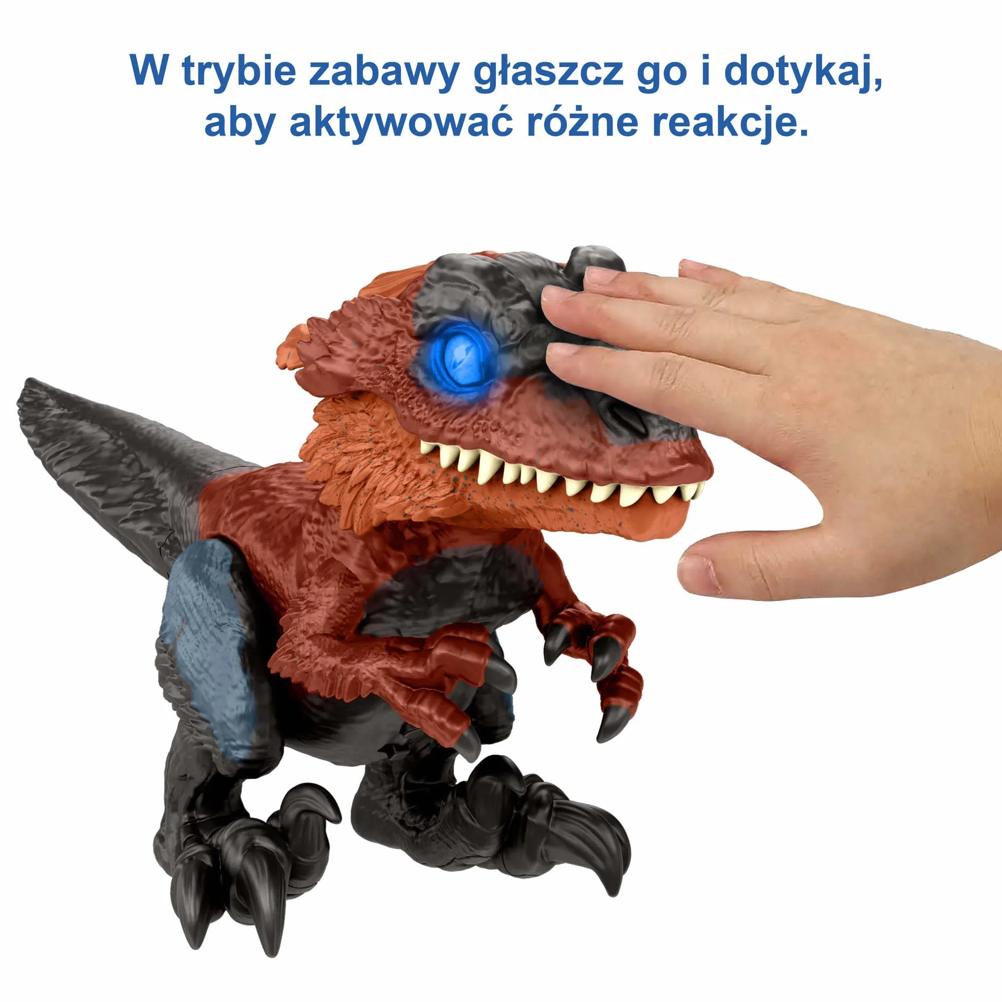 Mattel Jurassic World Uncaged Płomienny dinozaur Figurka z dźwiękami GYW89