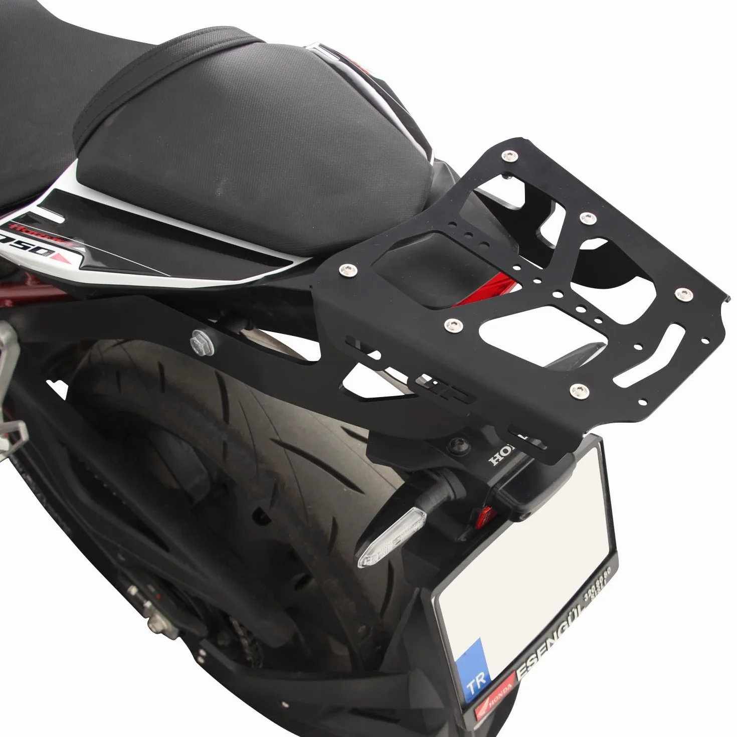 GP Kompozit Tylny bagażnik kompatybilny z CB750 Hornet 2023 Czarny