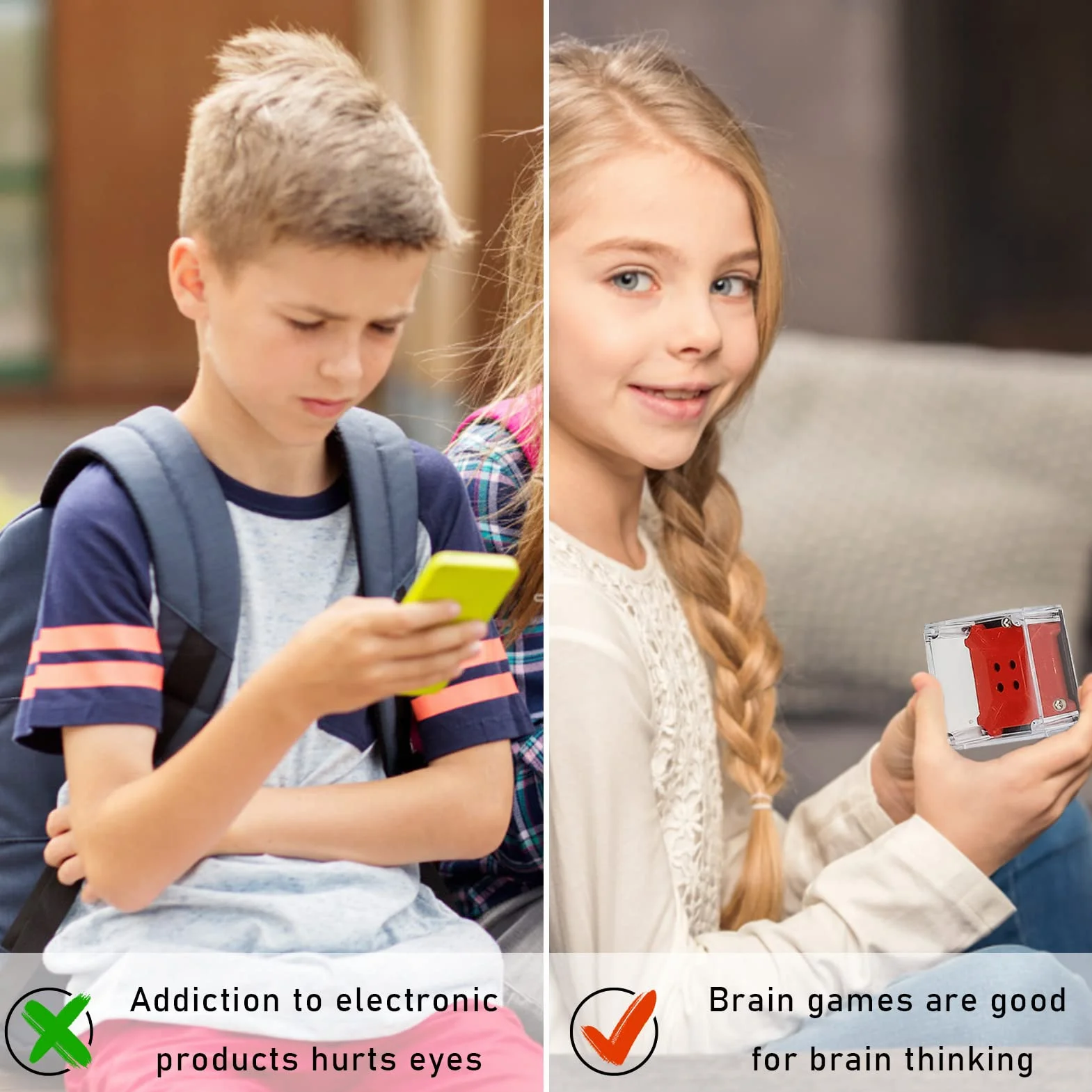 Mini Puzzle Games - 24-częściowy labirynt kostki 3D, gra zręcznościowa, łamigłówki i zabawki edukacyjne dla dorosłych i dzieci