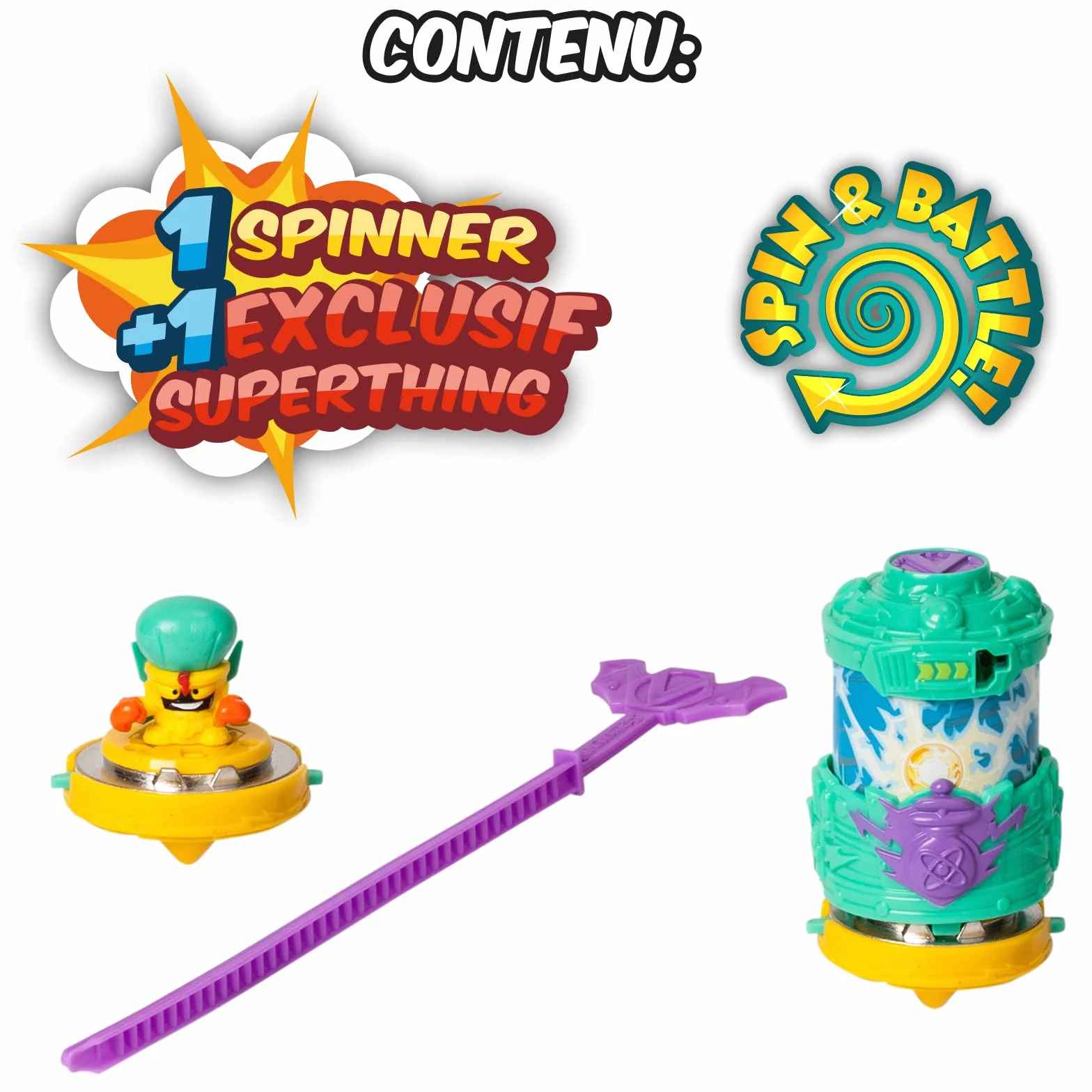 SUPERZINGS - Battle Spinners - Burza elektryczna, zawiera 1 Spinner i 1 ekskluzywny SuperThing