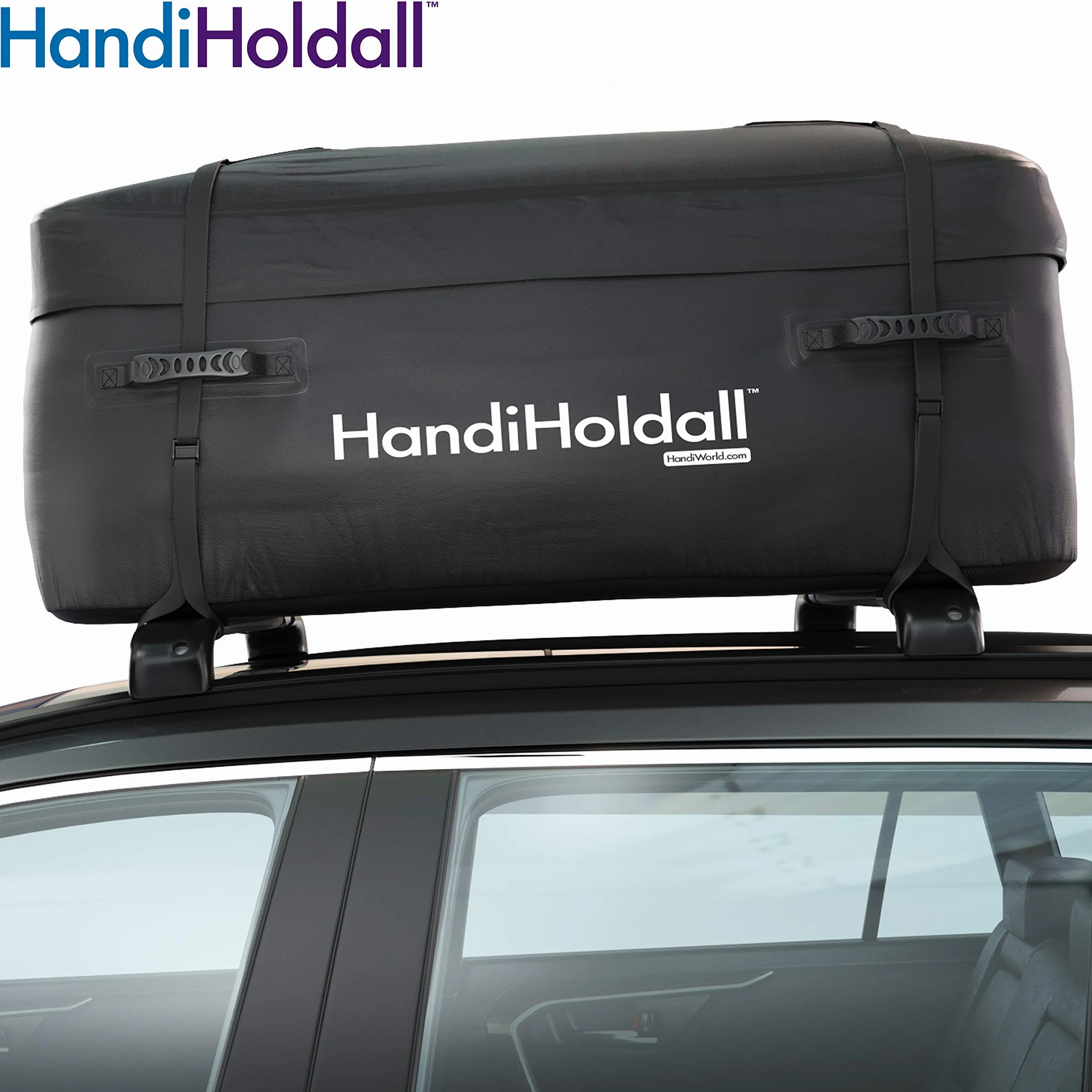 HandiWorld HandiHoldall Extra Large 400 Litres Waterproof Foldable Roof Bag Black
