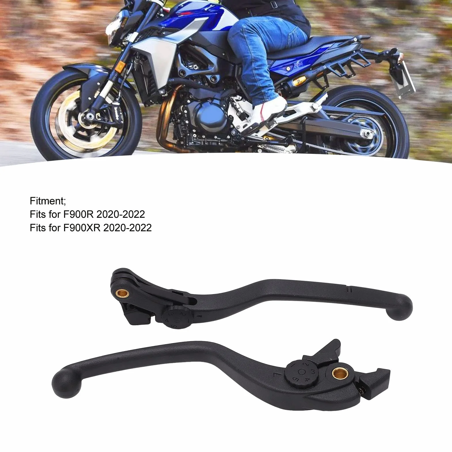 KIMISS Dźwignia Sprzęgła Hamulca Motocykla CNC Aluminium Lewy Prawy Uchwyt dla F900R F900XR 2020-2022