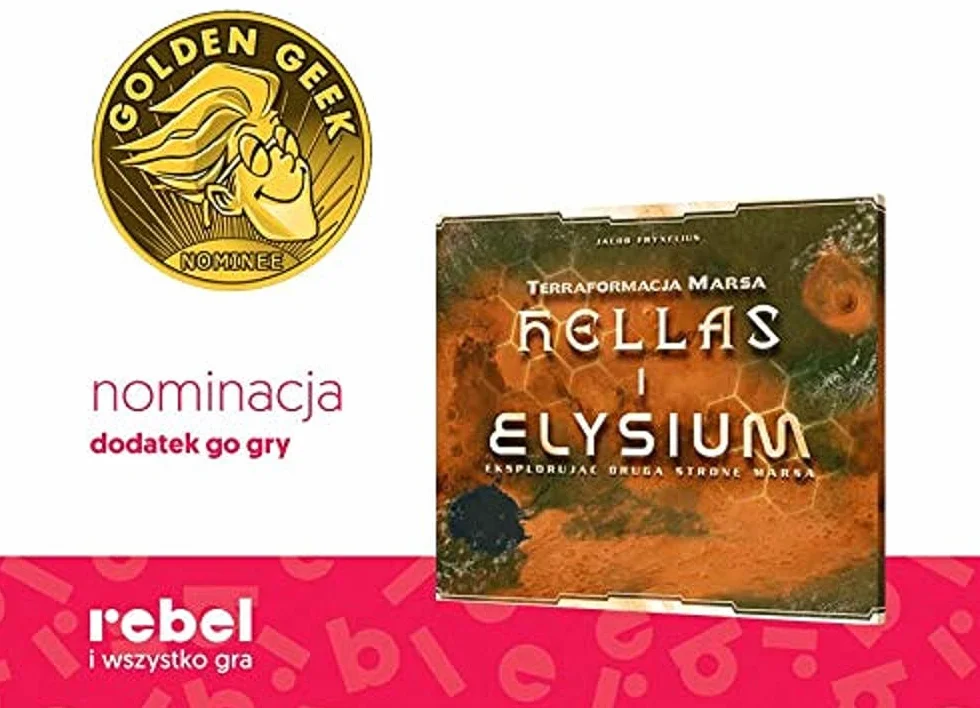 Rebel | Terraformacja Marsa: Hellas I Elysium | Gra planszowa | Wiek 12+ | 1-5 graczy |Dodatek